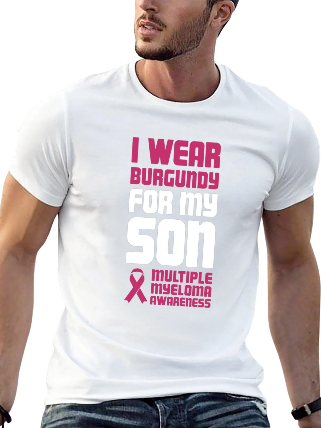 Burgundy Multiple Myeloma Awareness T-Shirt