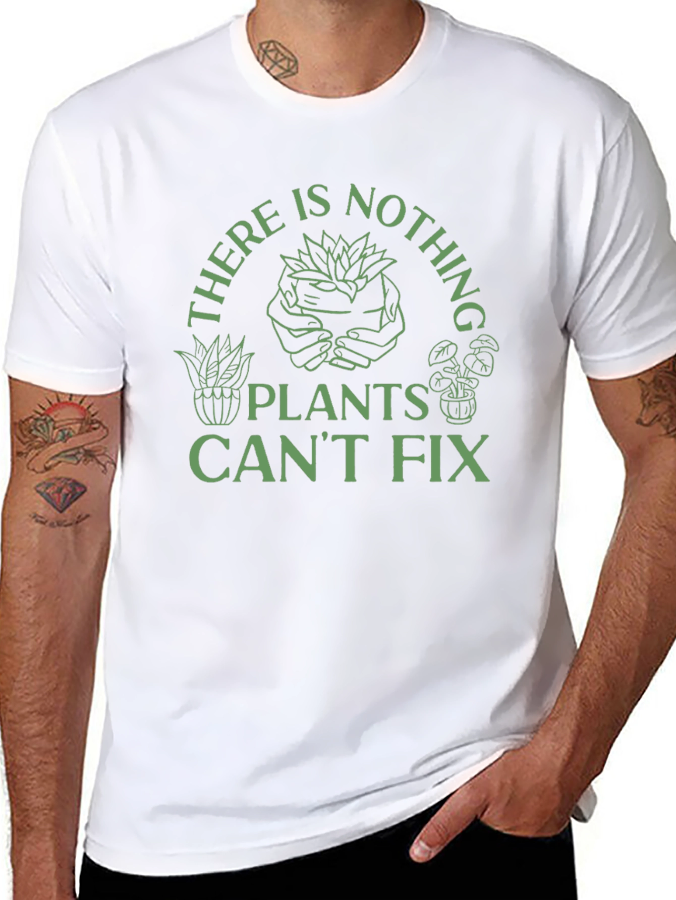 Plant Lover T-Shirt - Nothing Plants Cant Fix