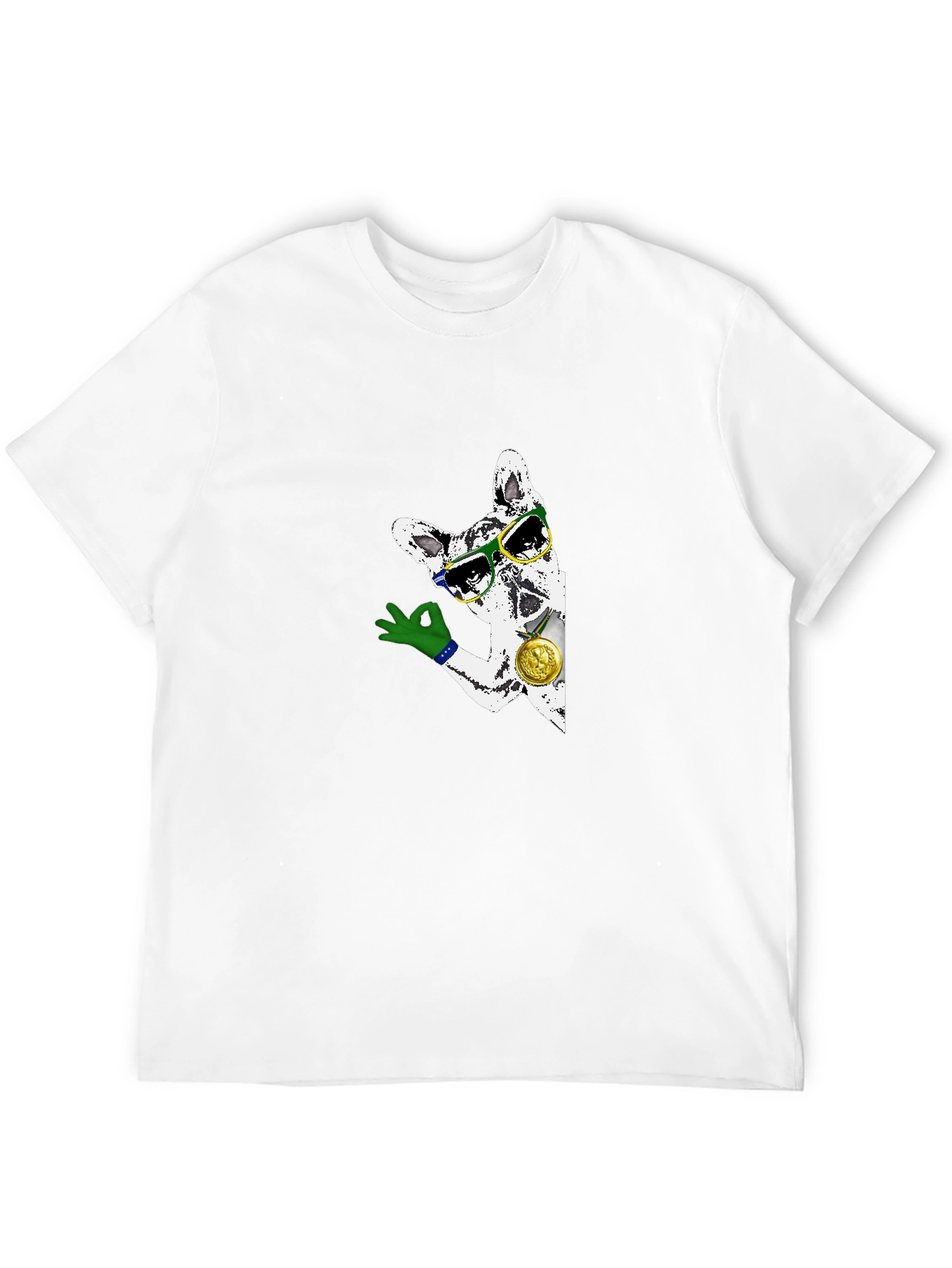 Cool Dog Graphic T-Shirt - Black