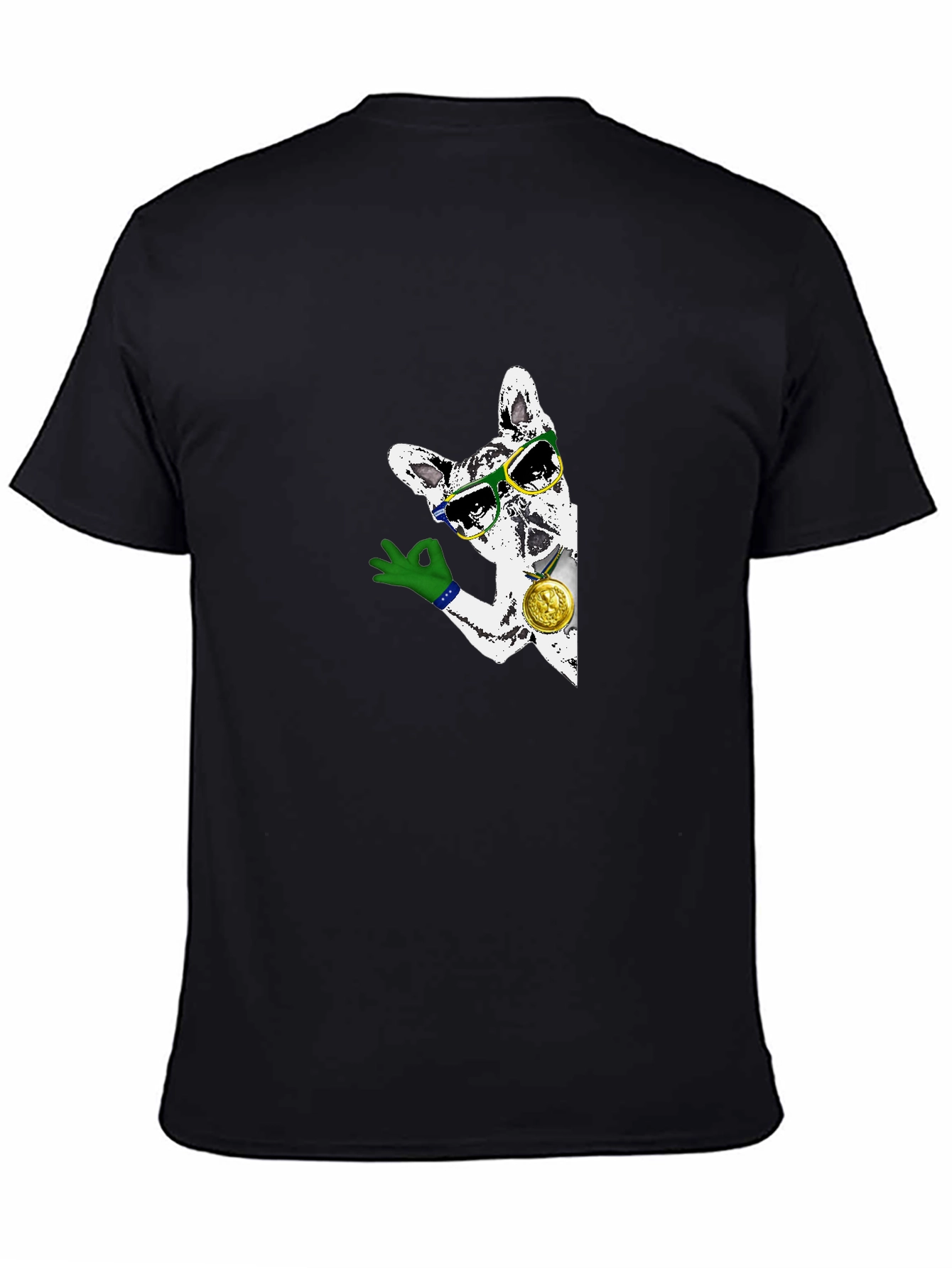 Cool Dog Graphic T-Shirt - Black