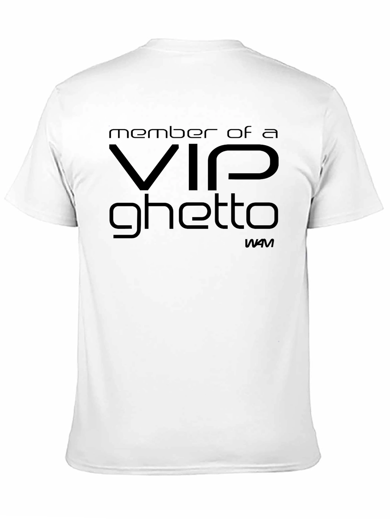 VIP Ghetto Black Graphic Tee Shirt