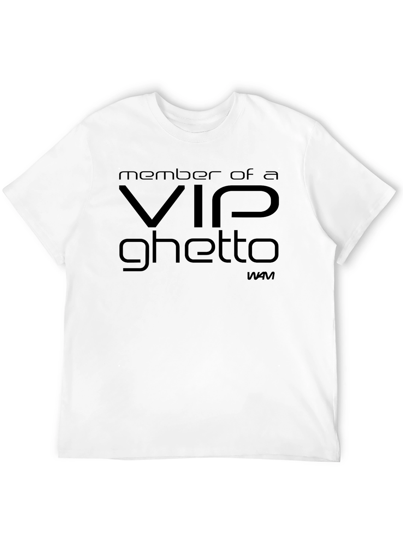 VIP Ghetto Black Graphic Tee Shirt