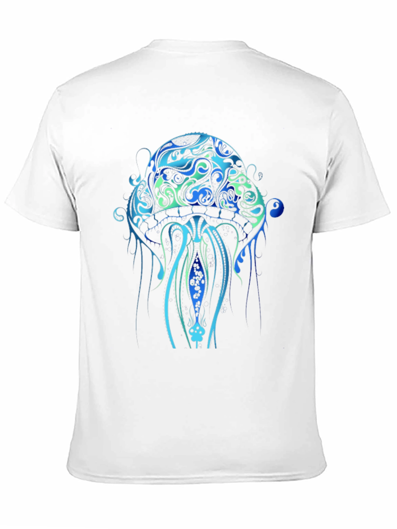 Jellyfish Graphic Print Black T-Shirt