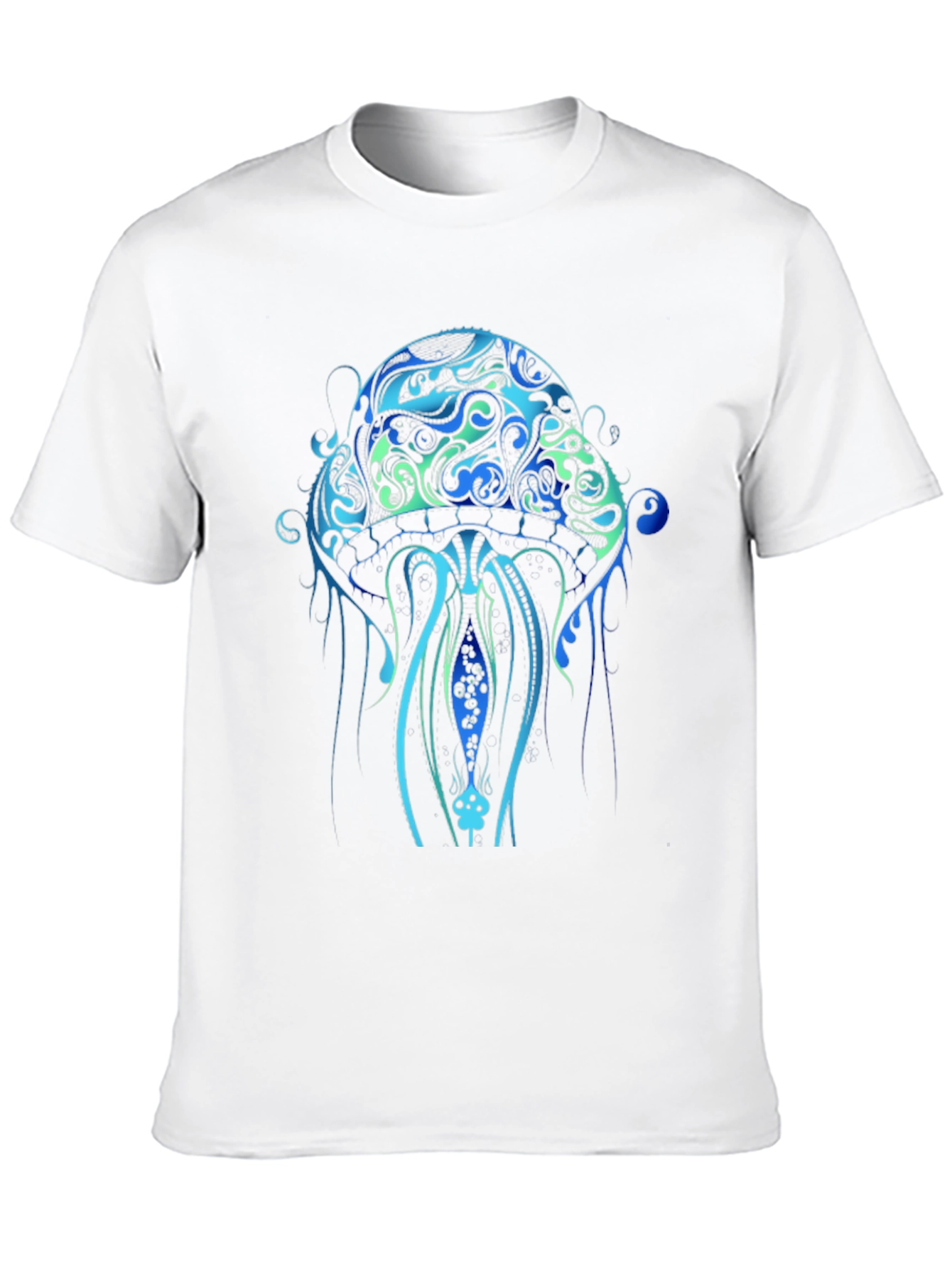 Jellyfish Graphic Print Black T-Shirt