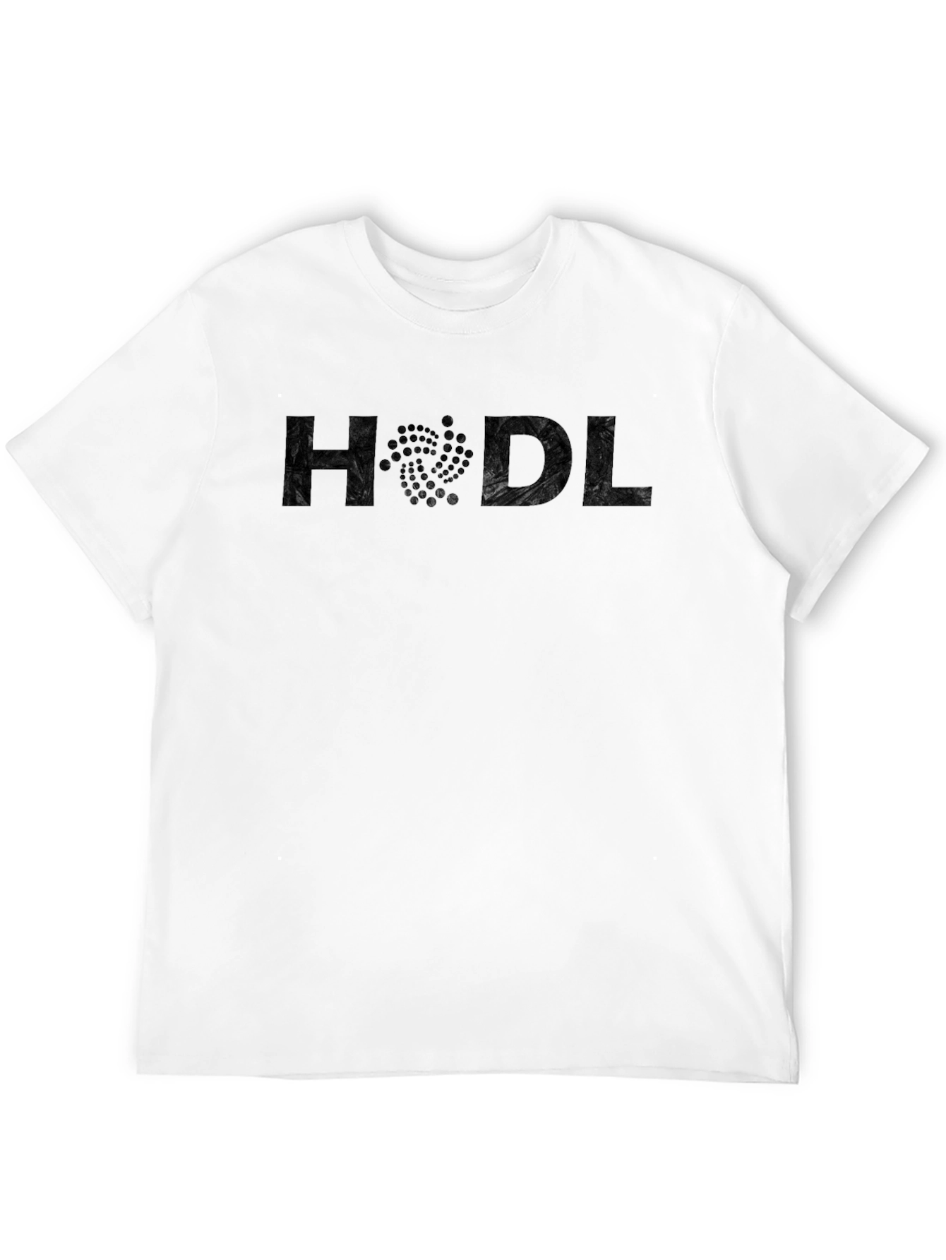 HODL Crypto Tee - Black Cotton Crew Neck