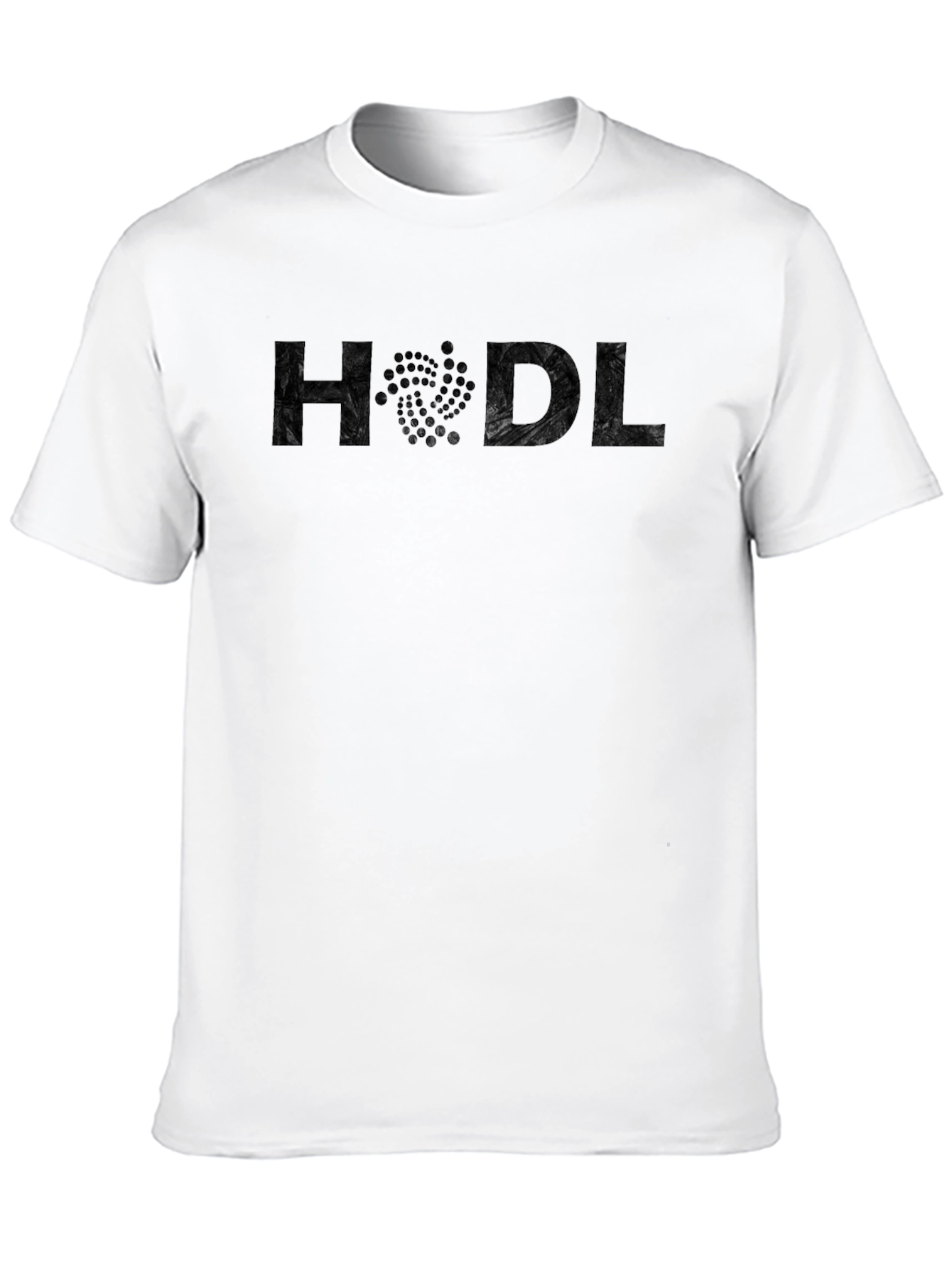 HODL Crypto Tee - Black Cotton Crew Neck