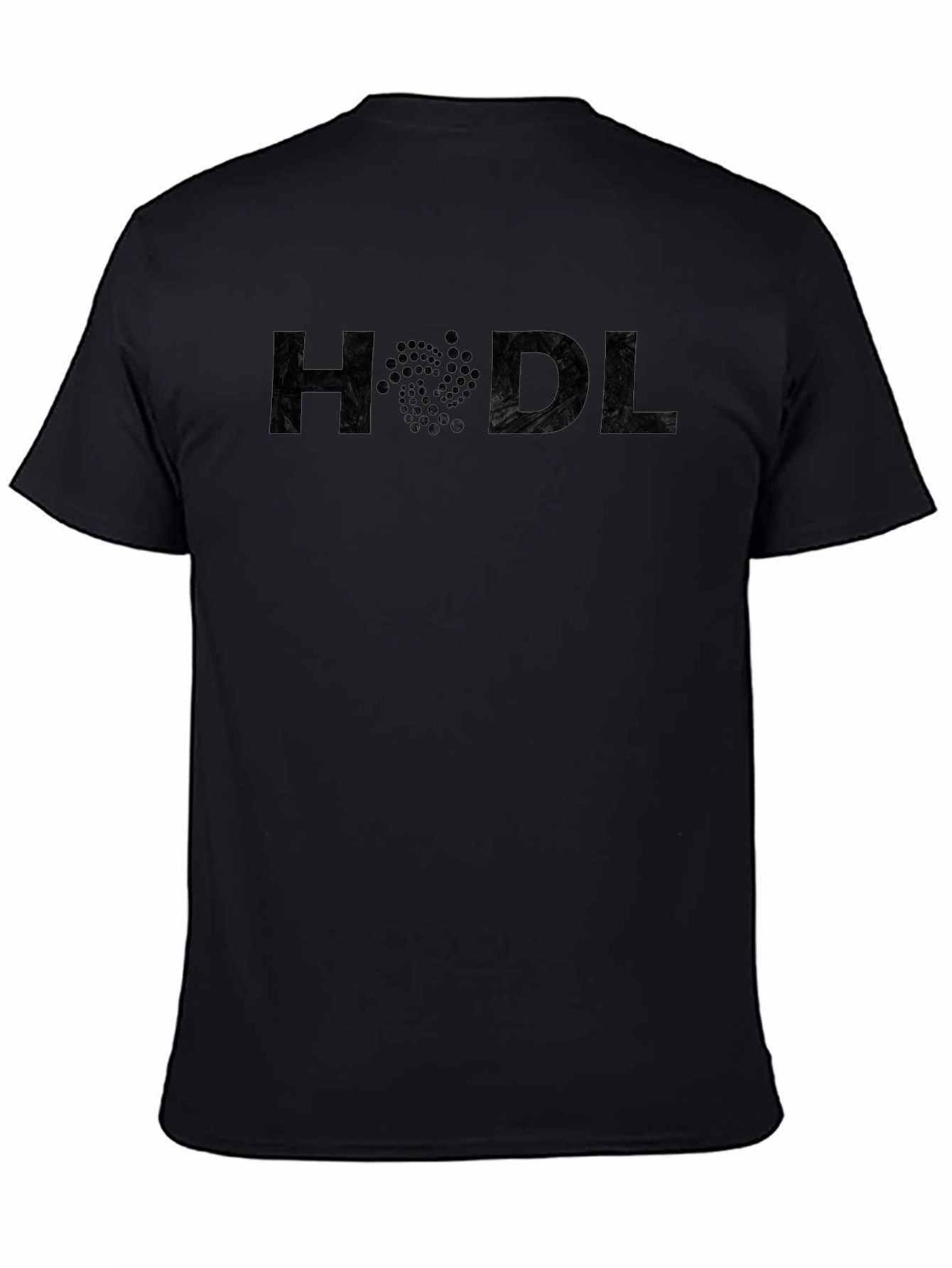 HODL Crypto Tee - Black Cotton Crew Neck