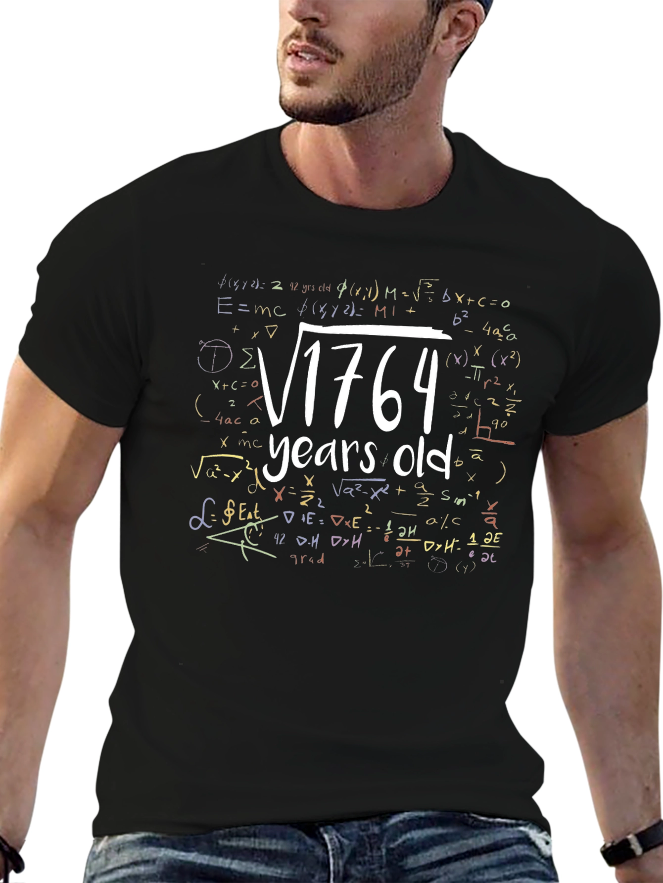 Funny Math 42nd Birthday T-Shirt: Square Root of 1764