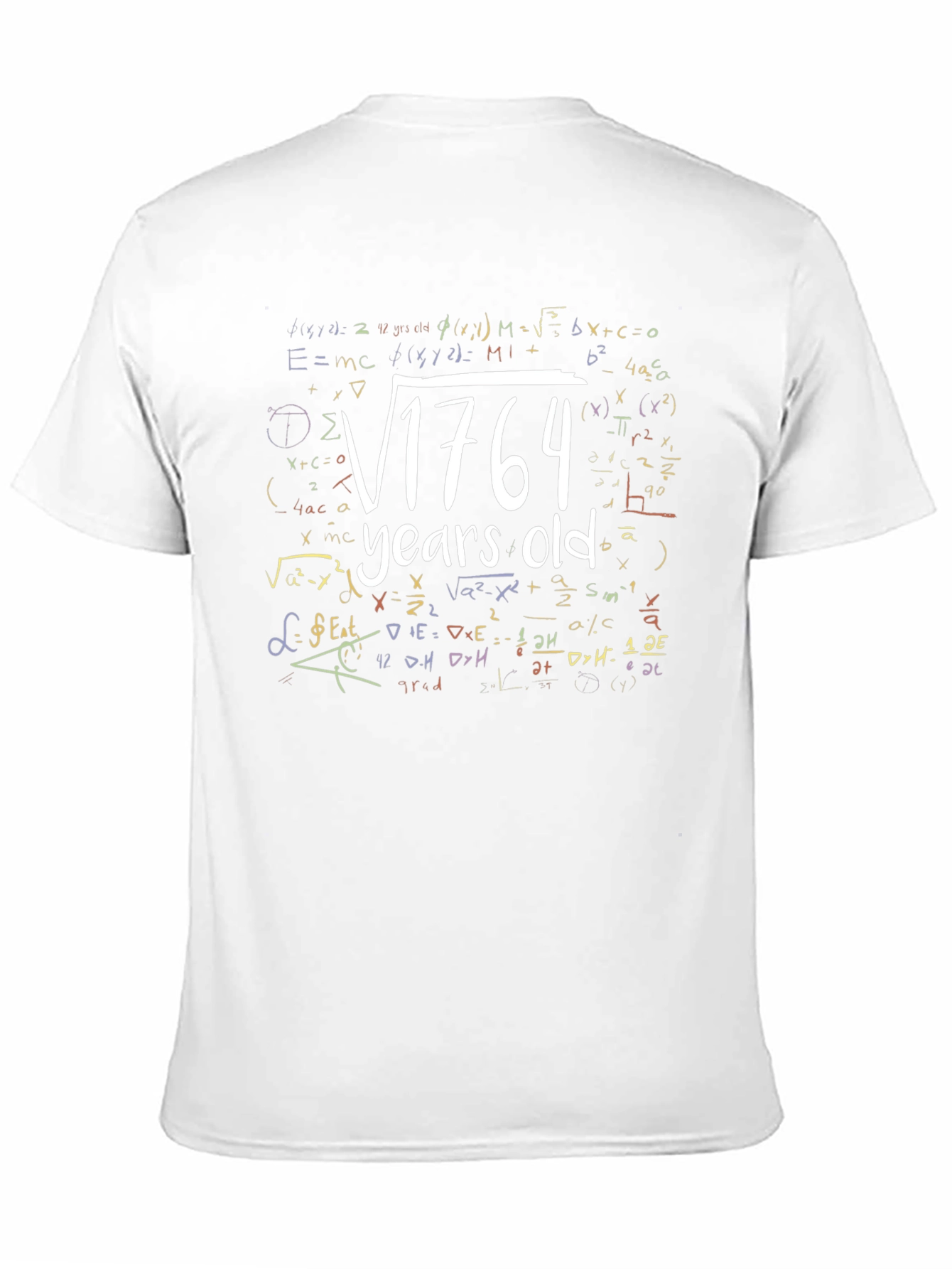 Funny Math 42nd Birthday T-Shirt: Square Root of 1764