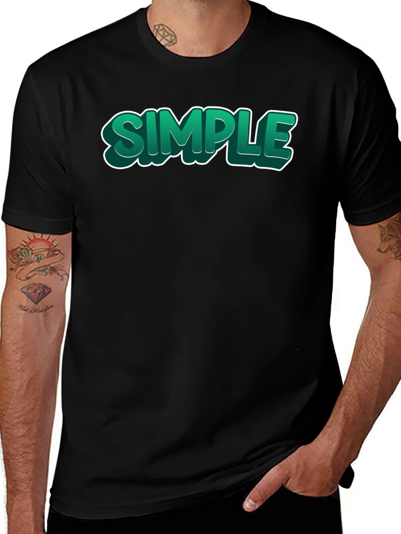 Simple Graphic Print T-Shirt