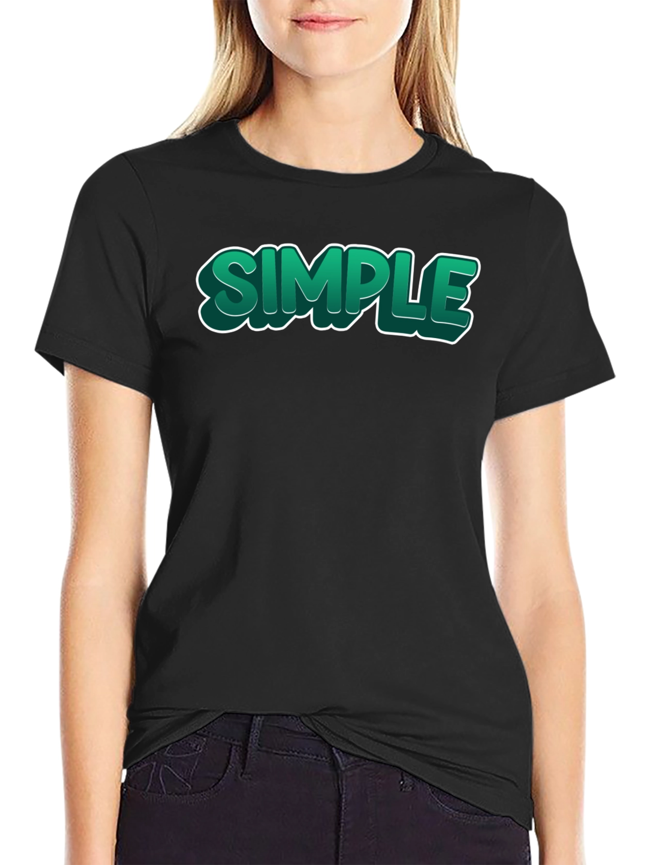 Simple Graphic Print T-Shirt