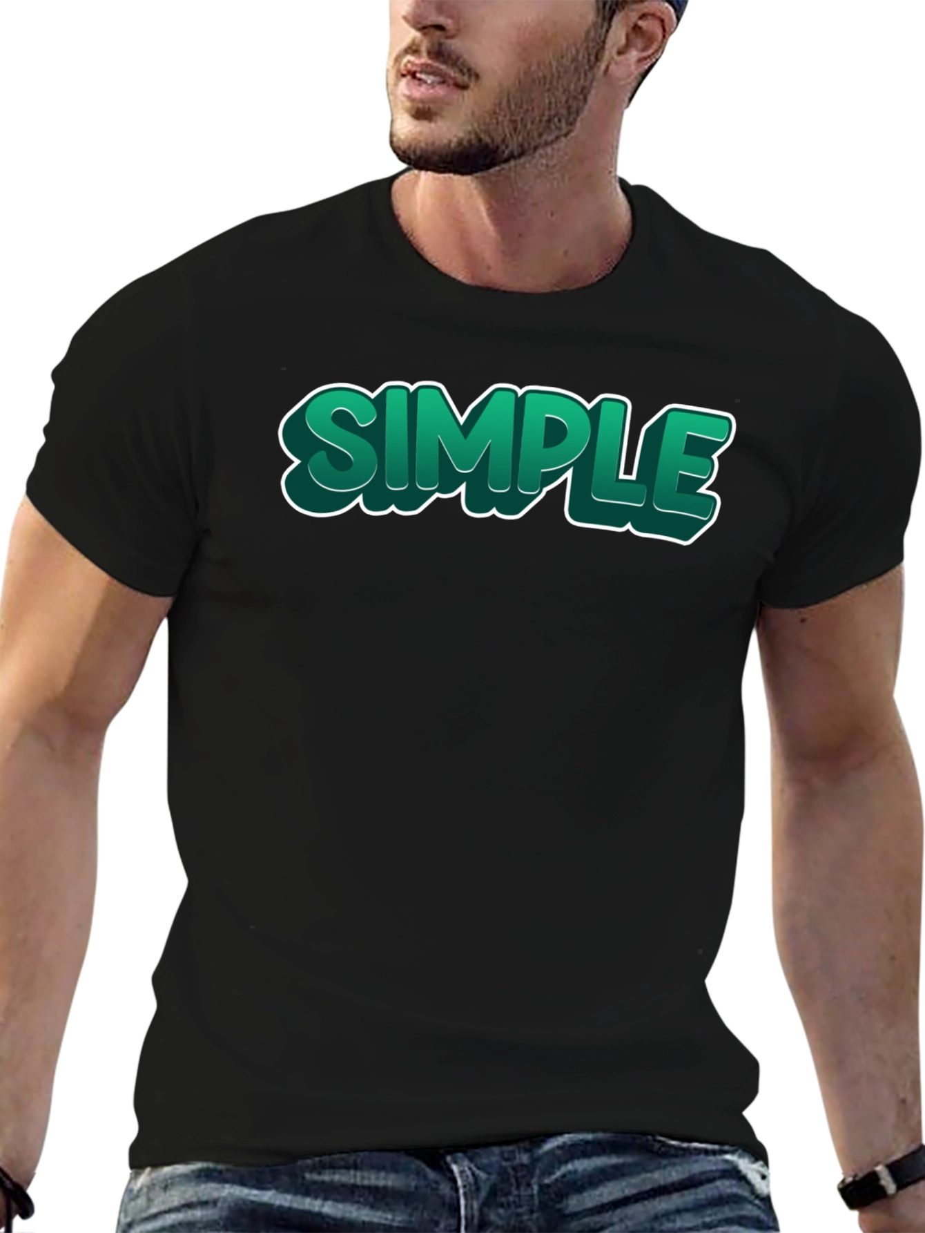 Simple Graphic Print T-Shirt