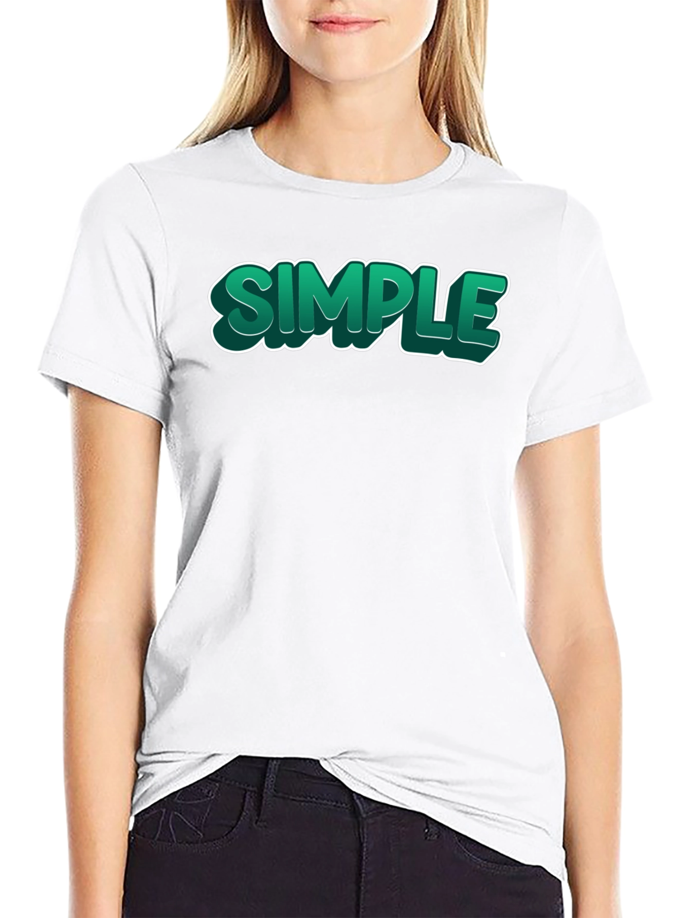 Simple Graphic Print T-Shirt