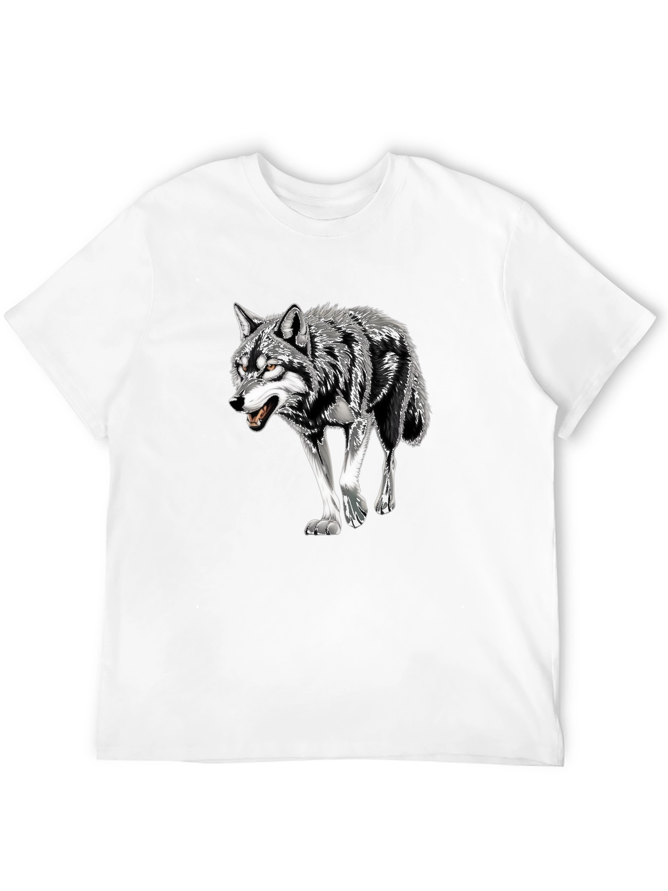 Black Wolf Graphic Tee - Mens