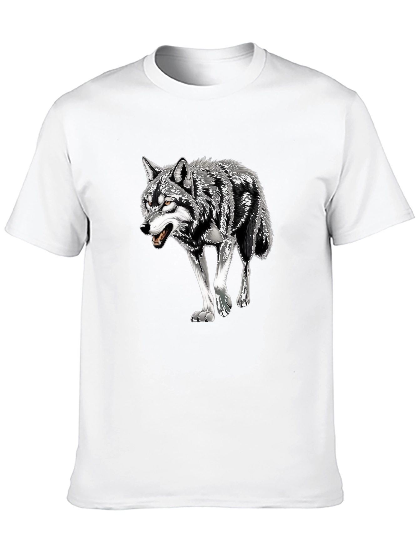 Black Wolf Graphic Tee - Mens