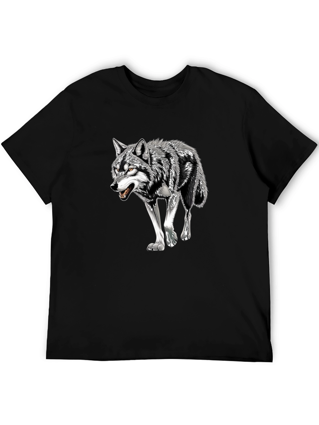 Black Wolf Graphic Tee - Mens