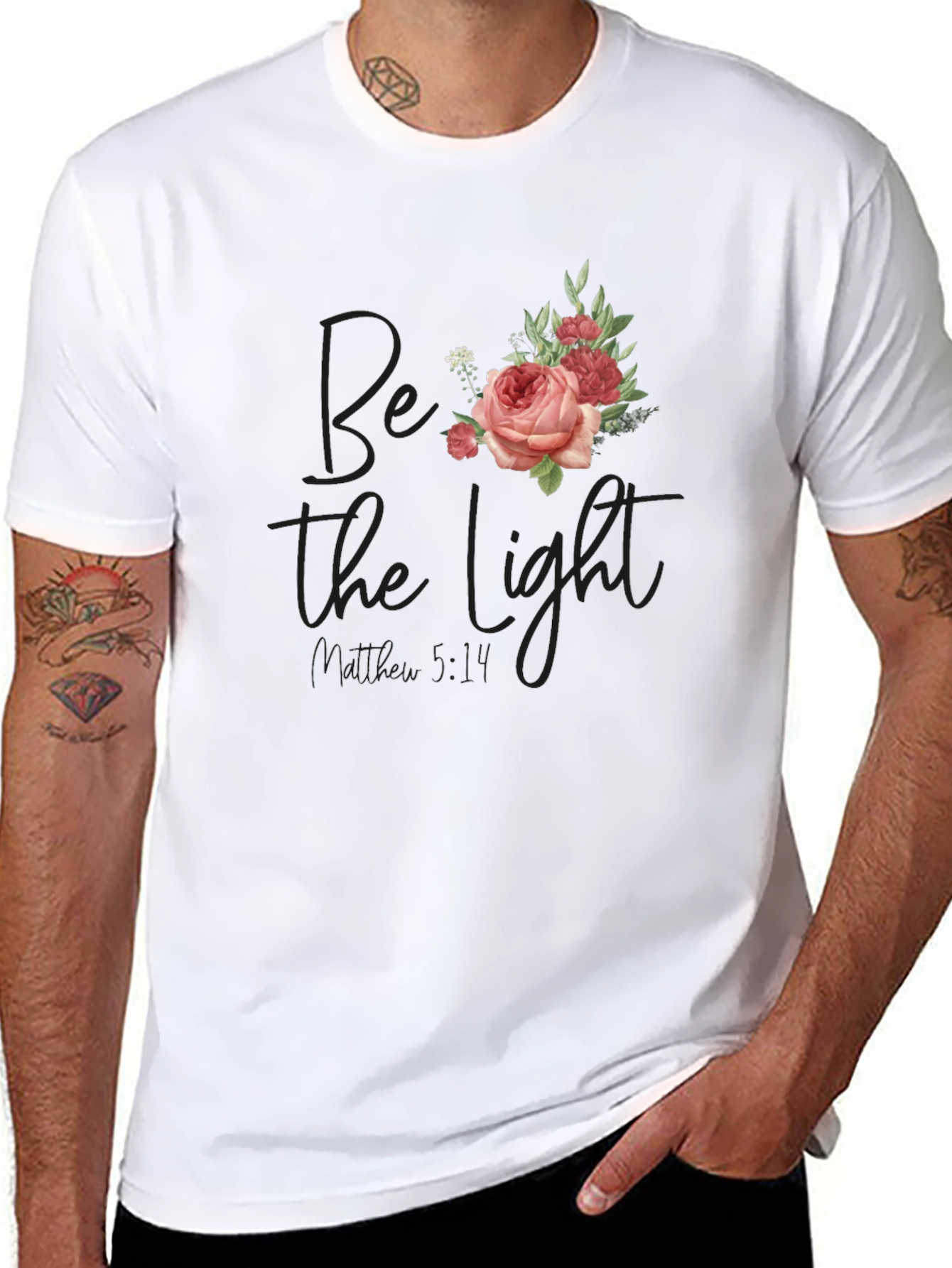 Be The Light Floral T-Shirt