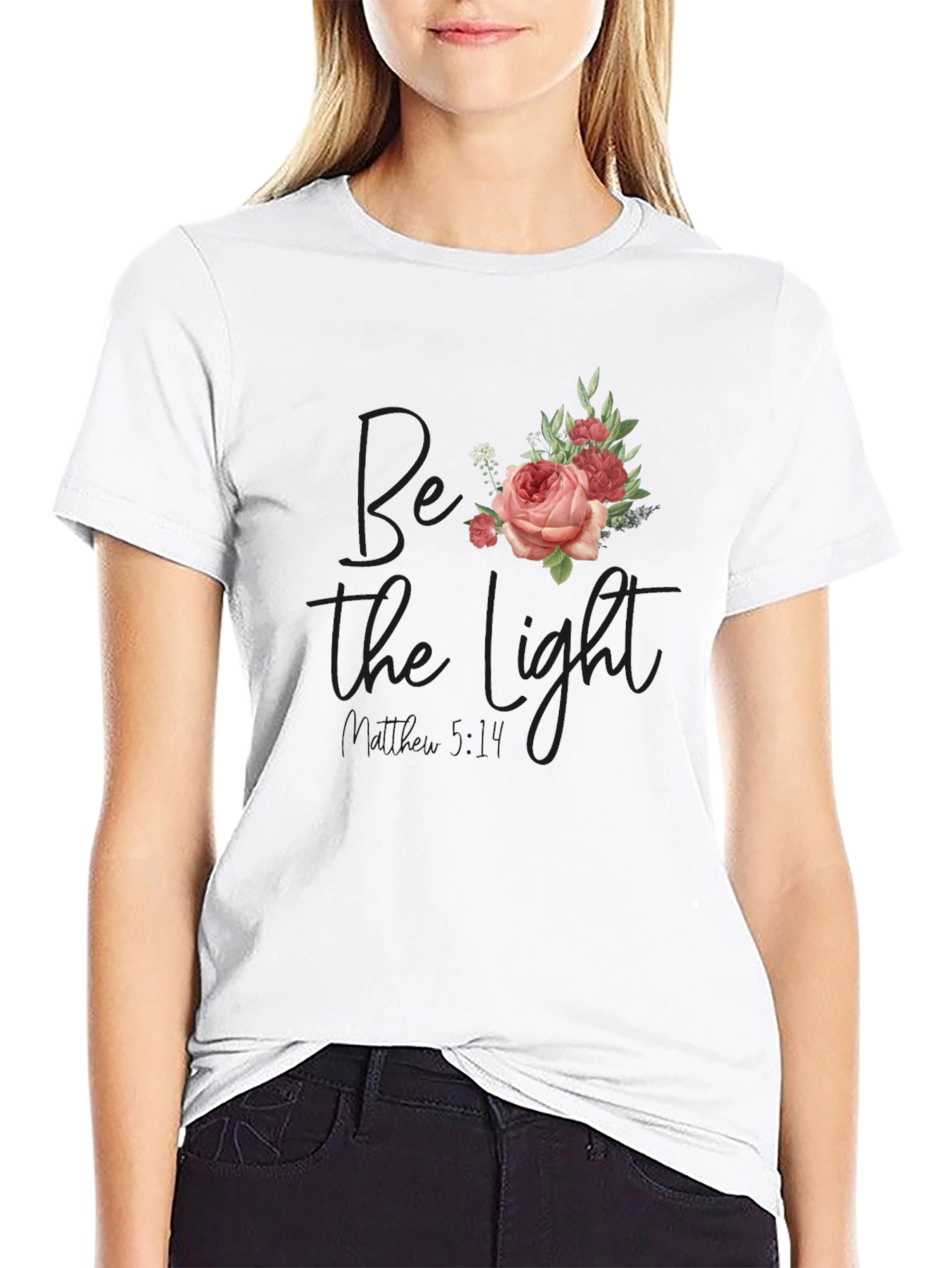 Be The Light Floral T-Shirt