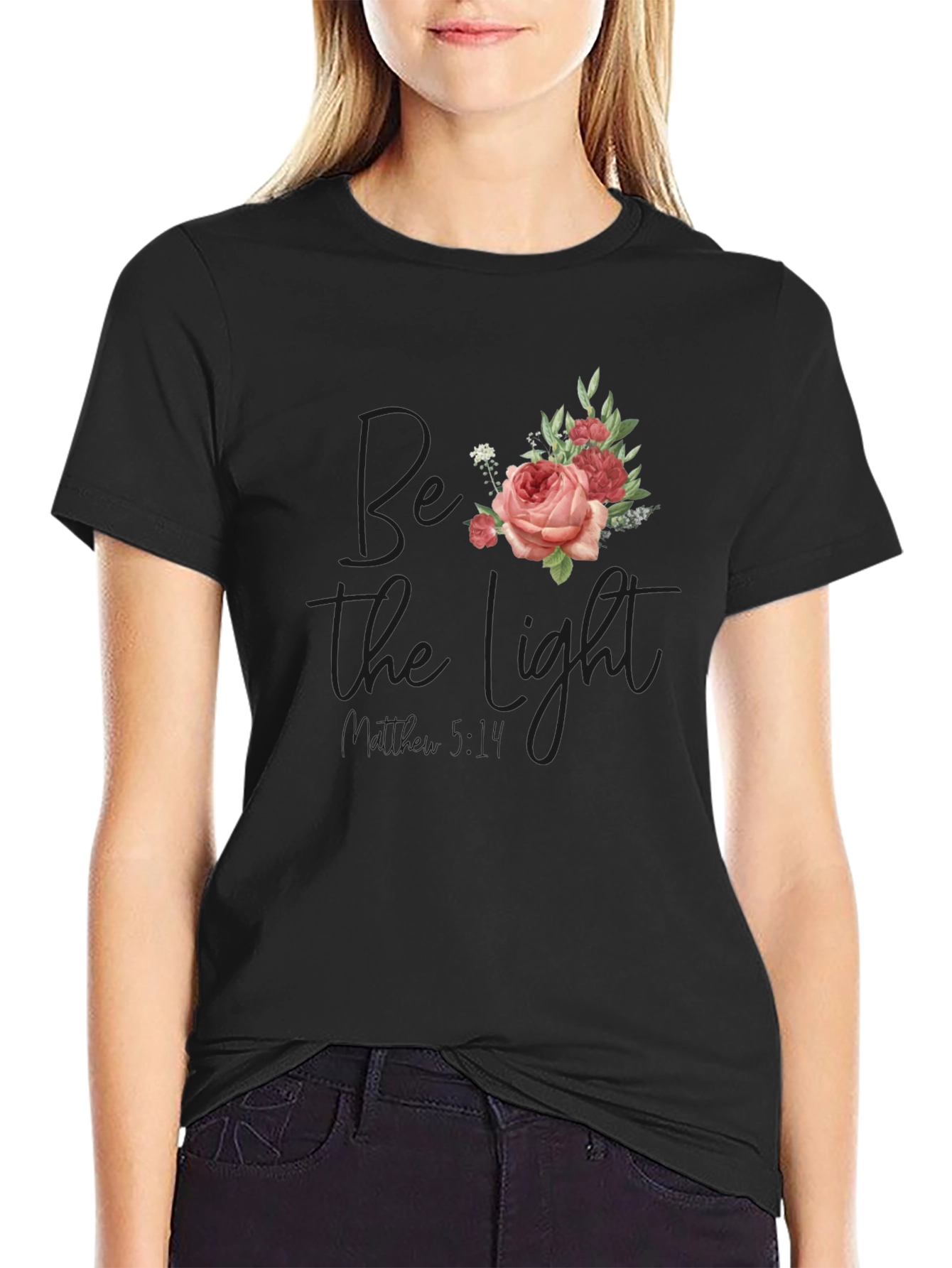 Be The Light Floral T-Shirt