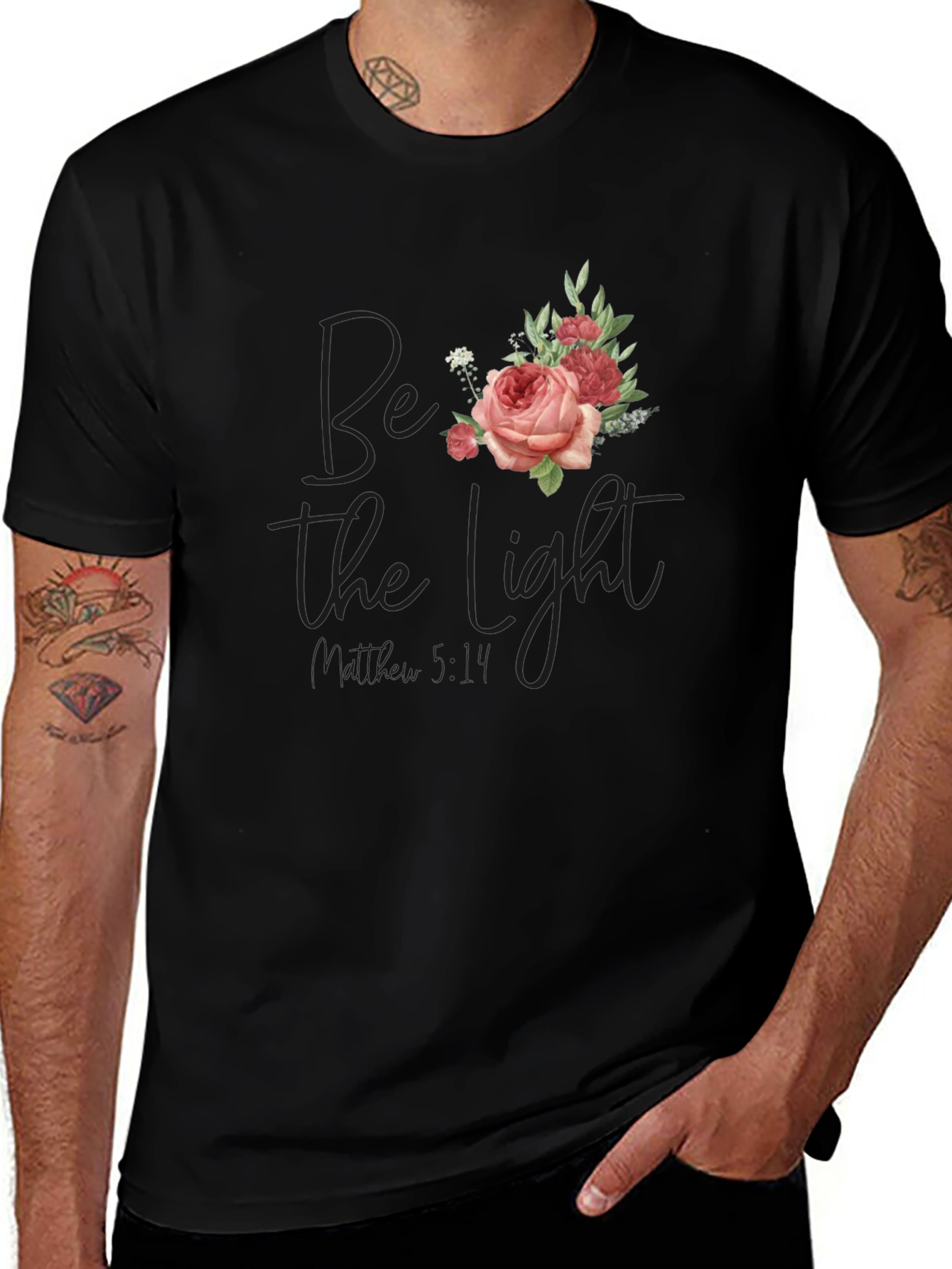 Be The Light Floral T-Shirt