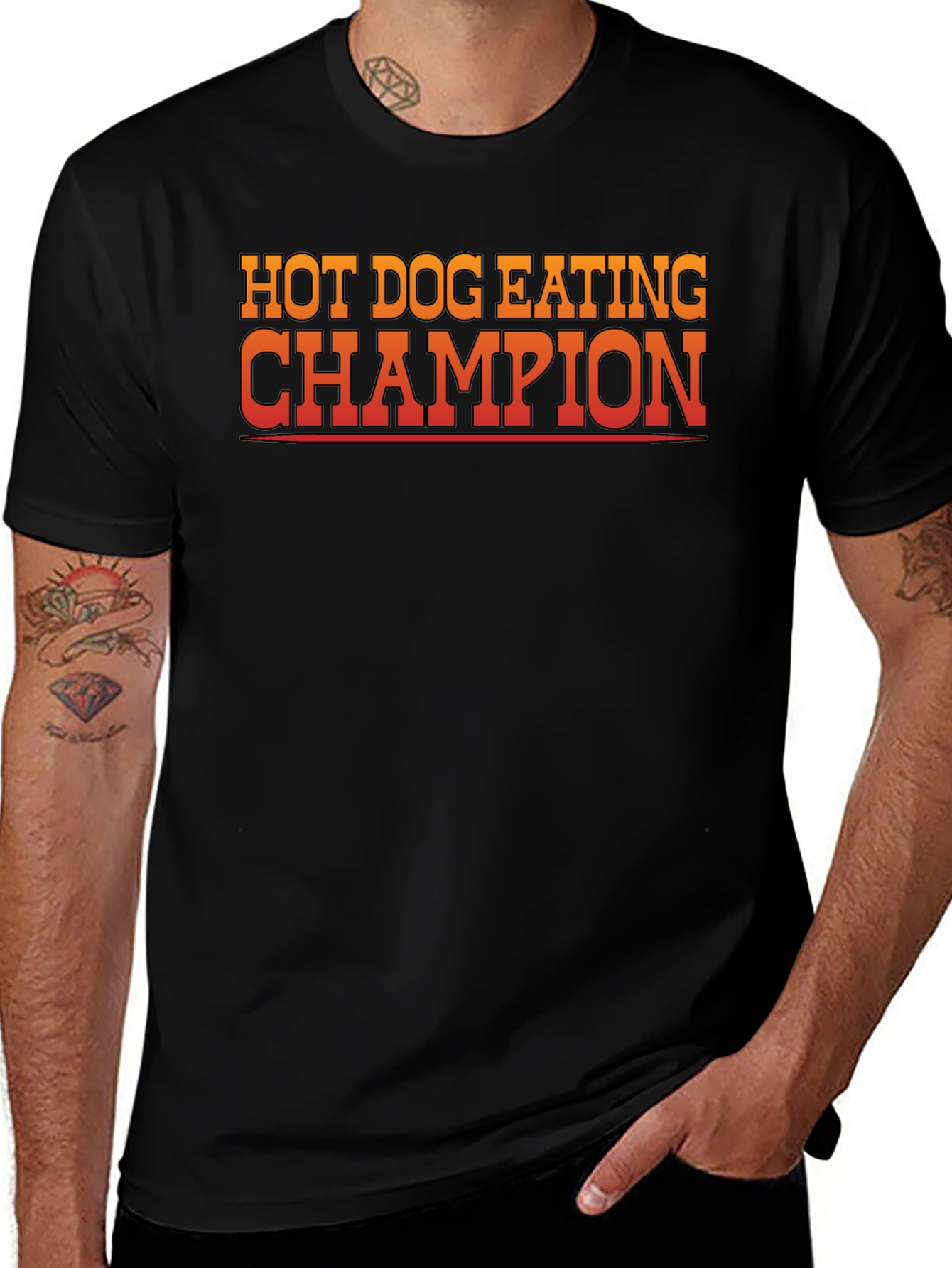 Hot Dog Eating Champion Graphic Tee