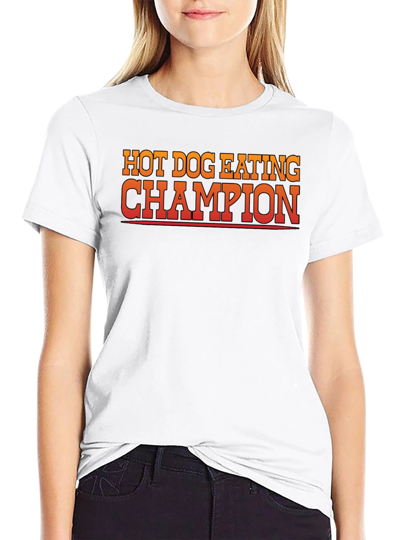 Hot Dog Eating Champion Graphic Tee