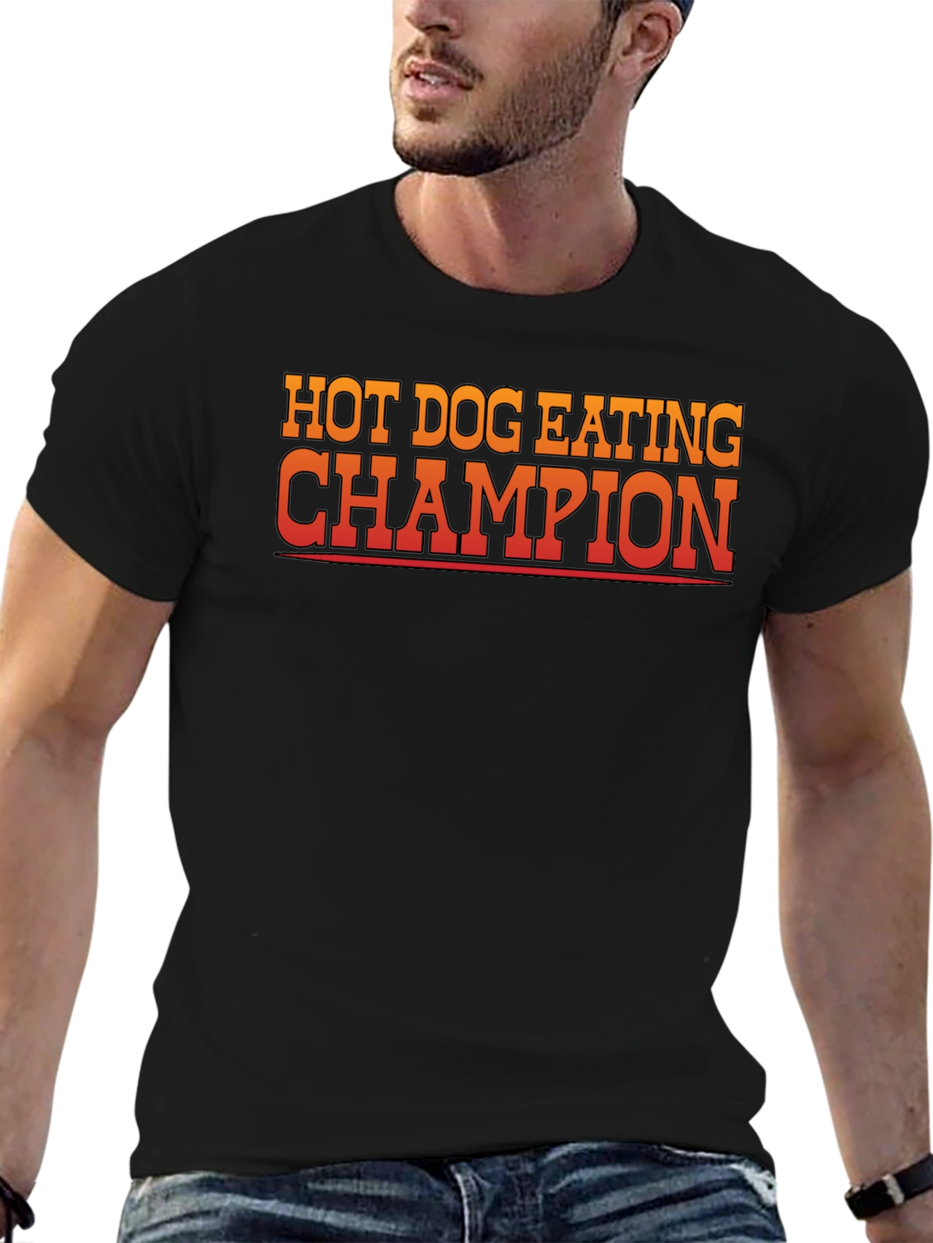 Hot Dog Eating Champion Graphic Tee
