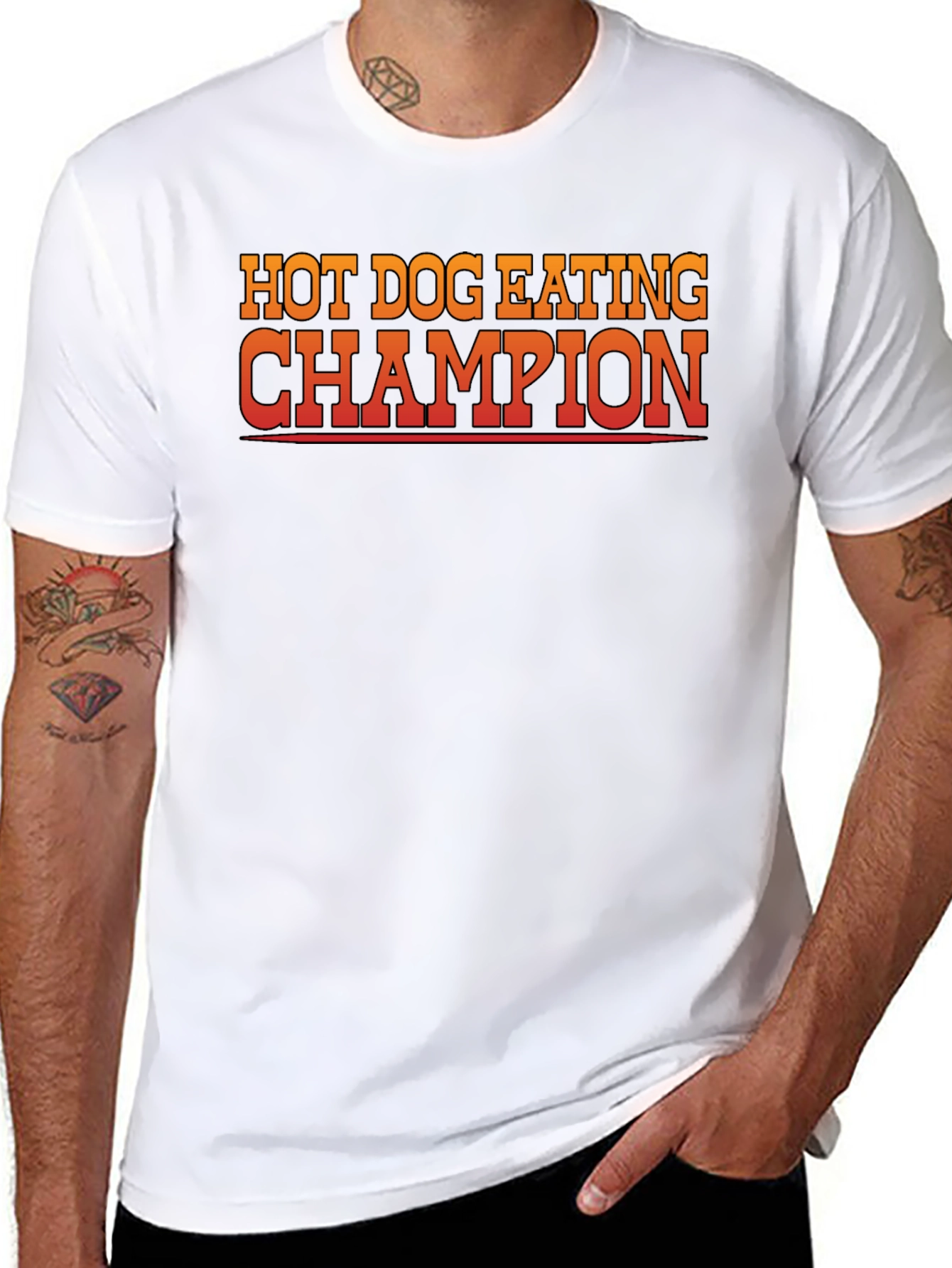 Hot Dog Eating Champion Graphic Tee