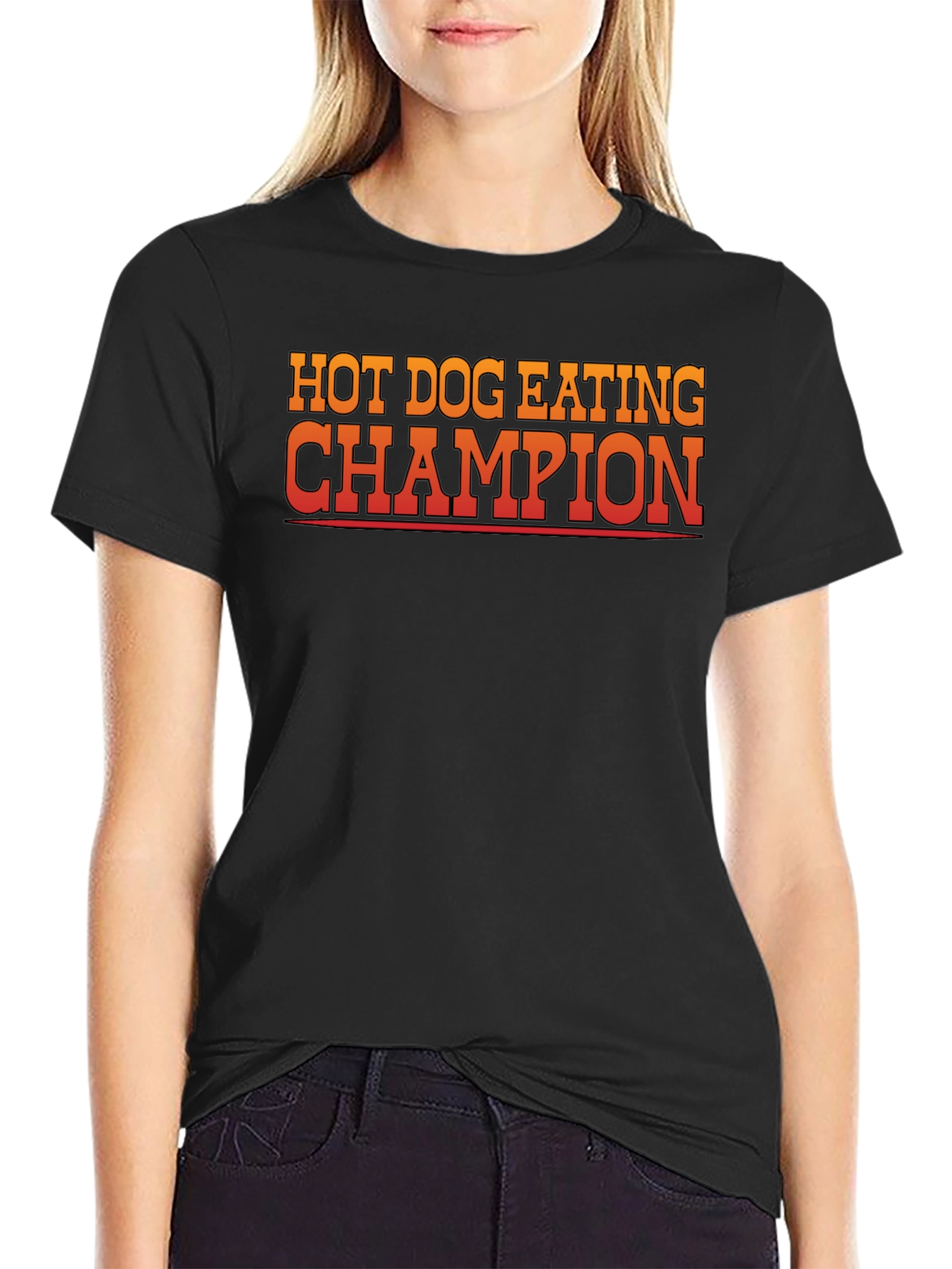 Hot Dog Eating Champion Graphic Tee