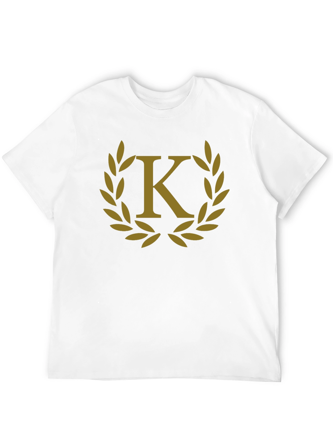 Letter K Laurel Wreath Graphic T-Shirt