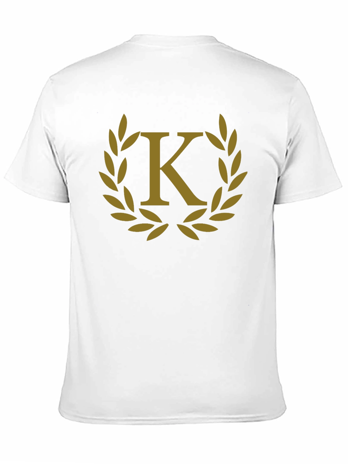Letter K Laurel Wreath Graphic T-Shirt