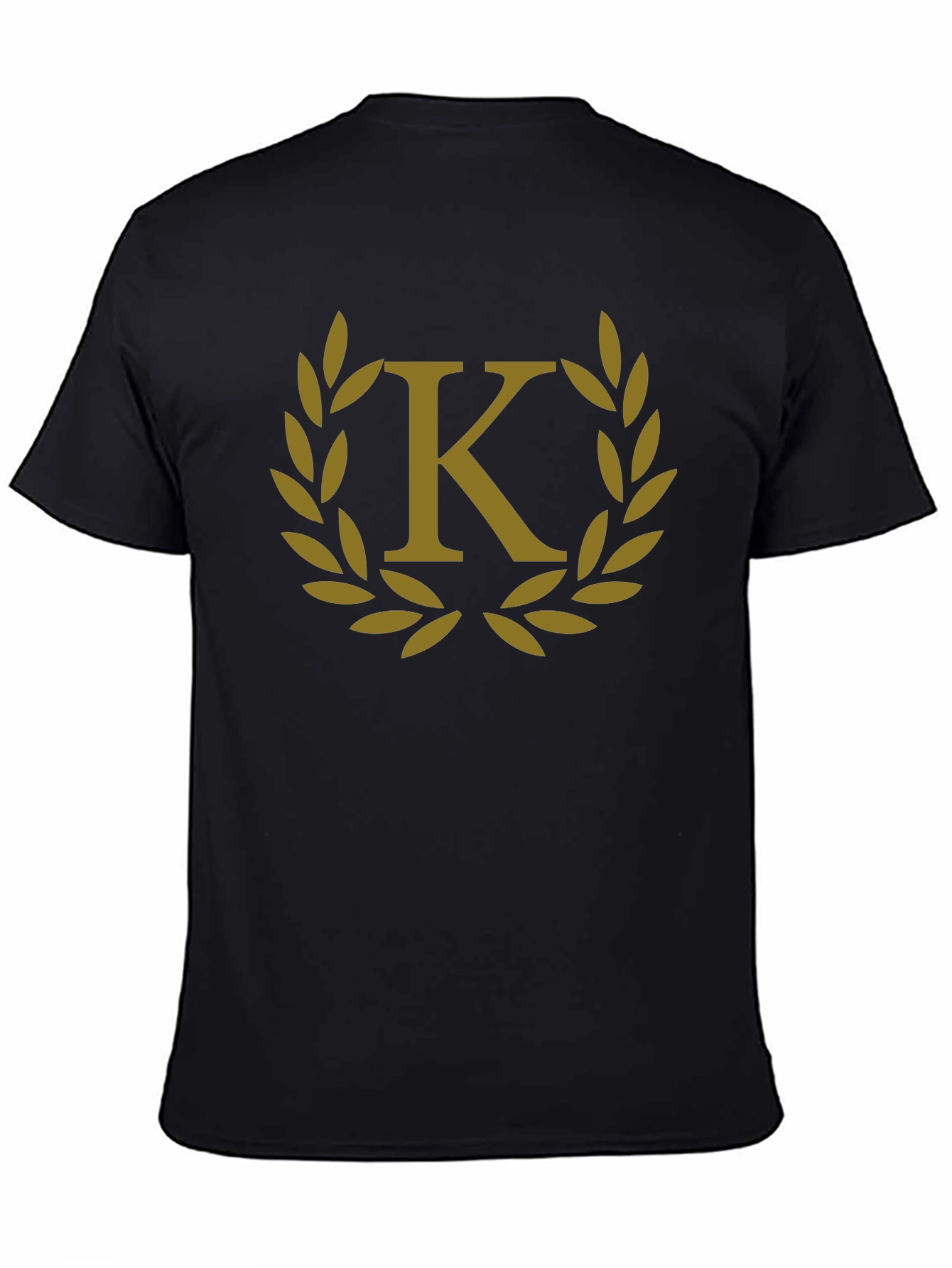Letter K Laurel Wreath Graphic T-Shirt