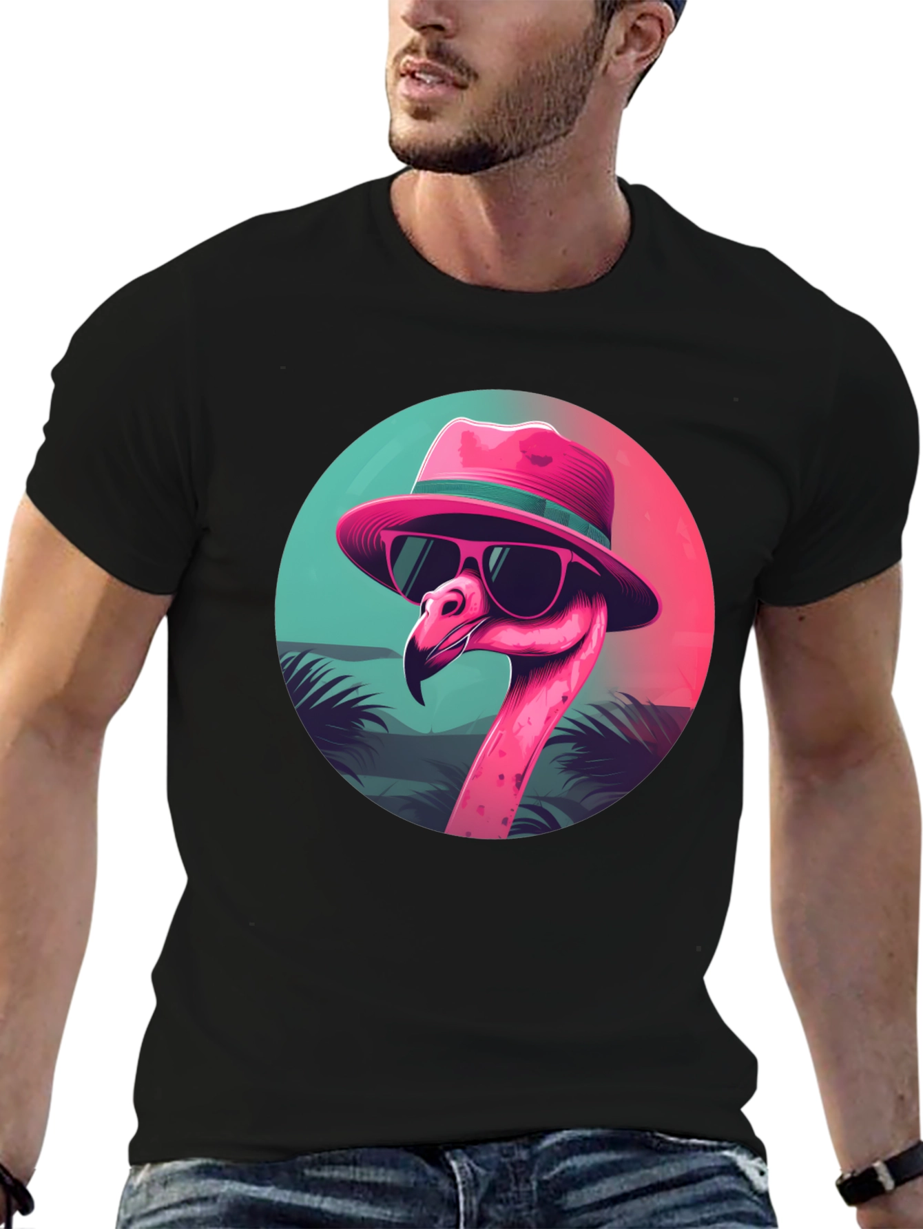 Cool Flamingo Graphic Tee