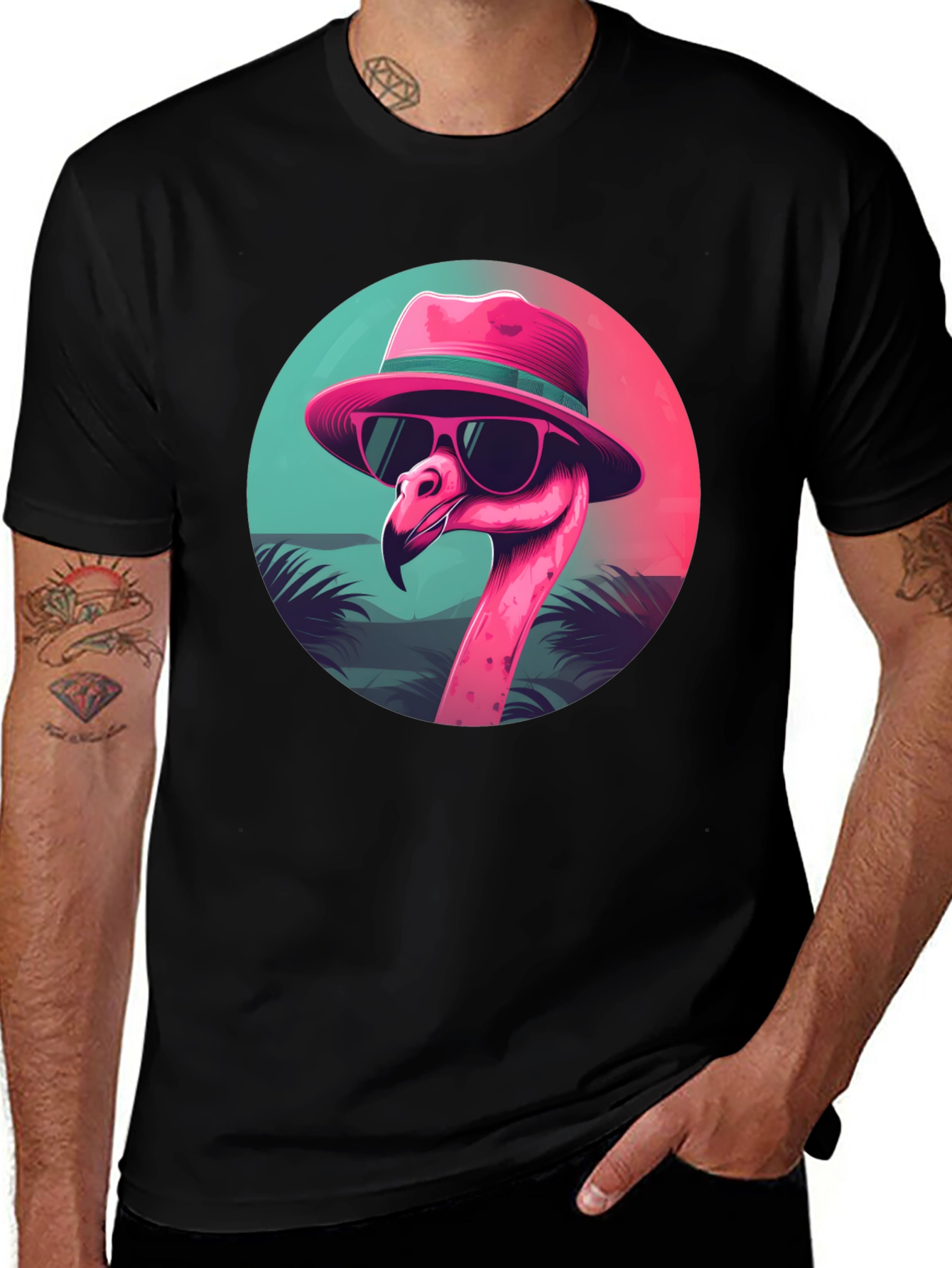 Cool Flamingo Graphic Tee