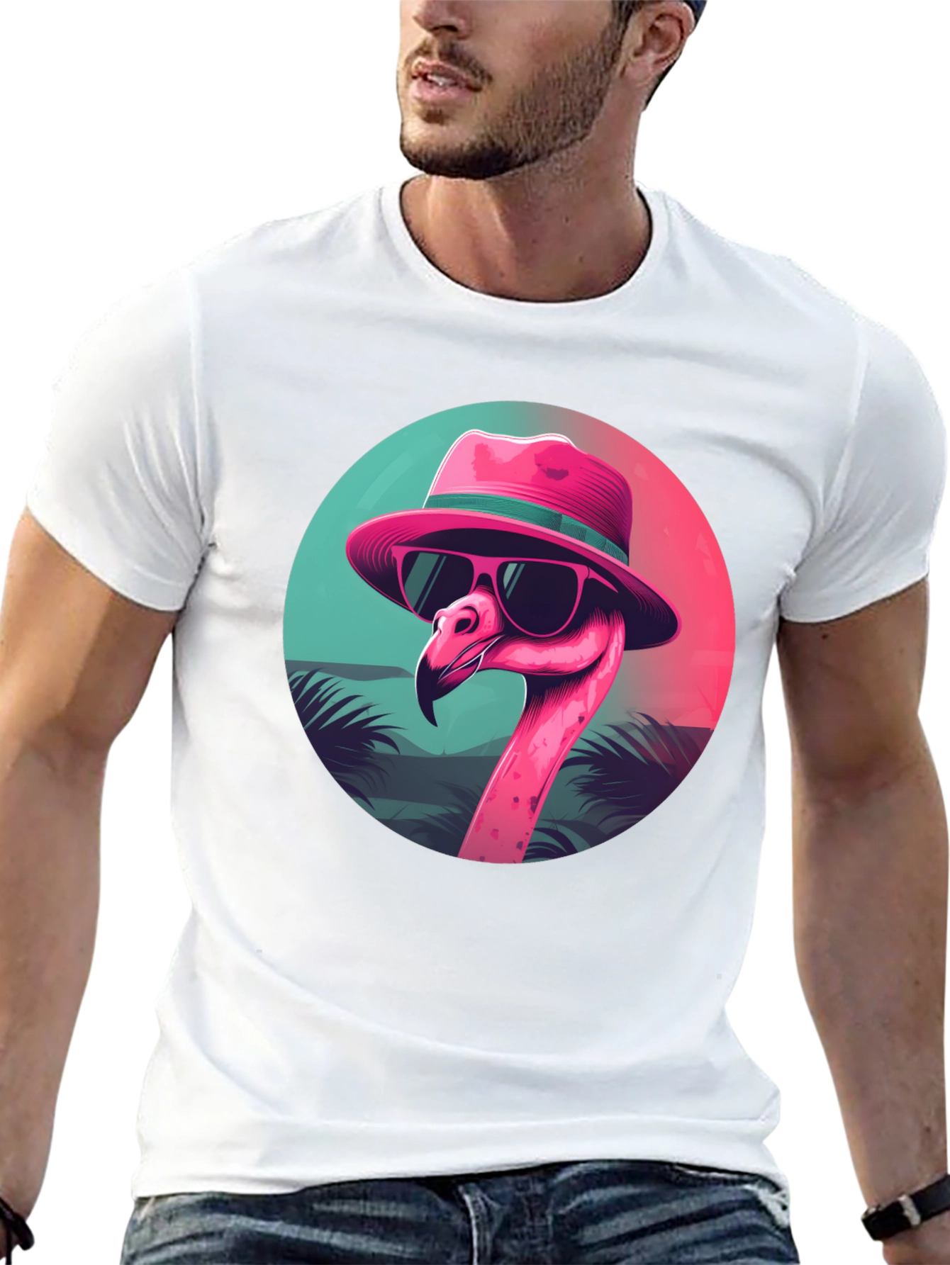 Cool Flamingo Graphic Tee