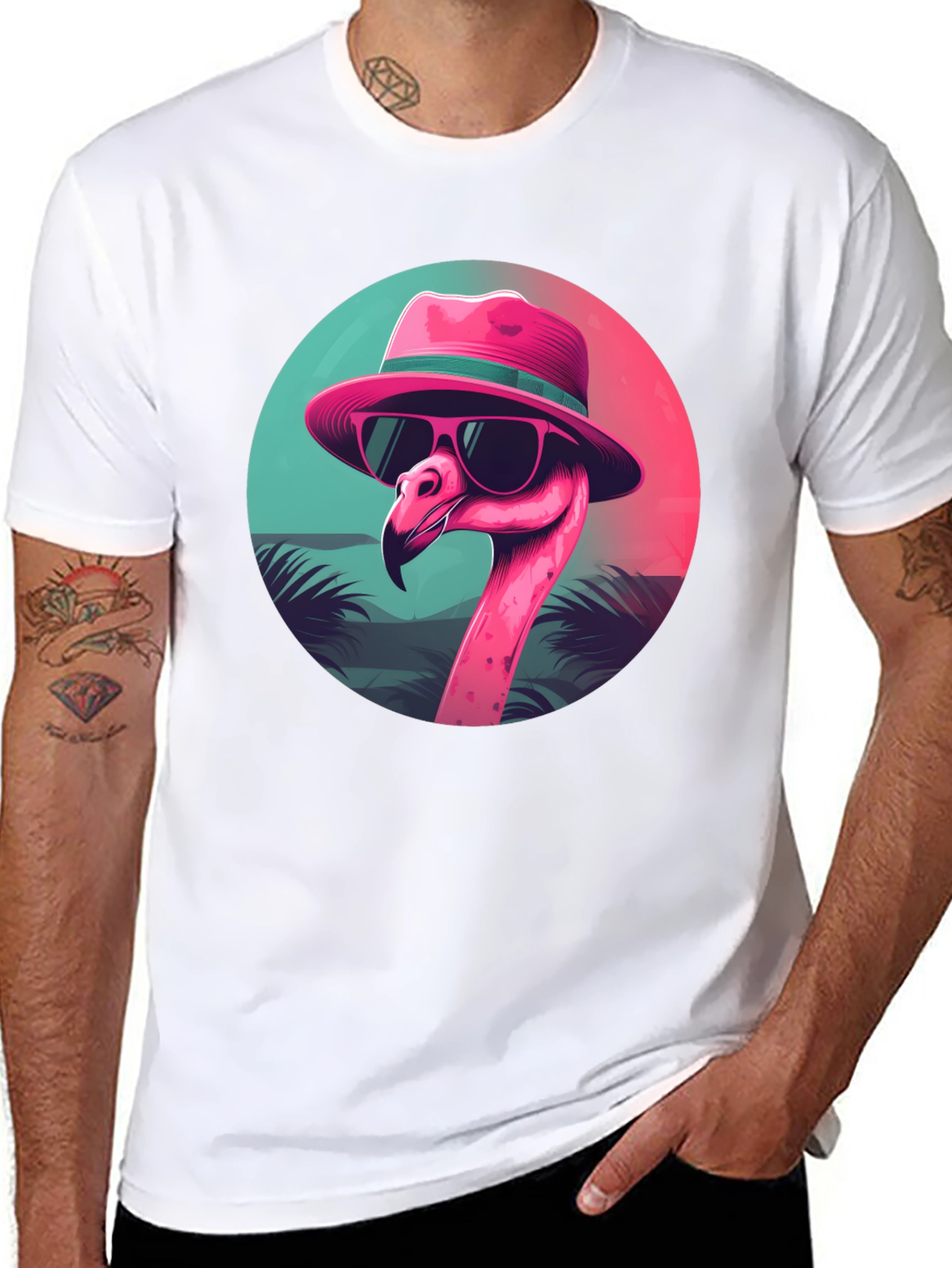 Cool Flamingo Graphic Tee