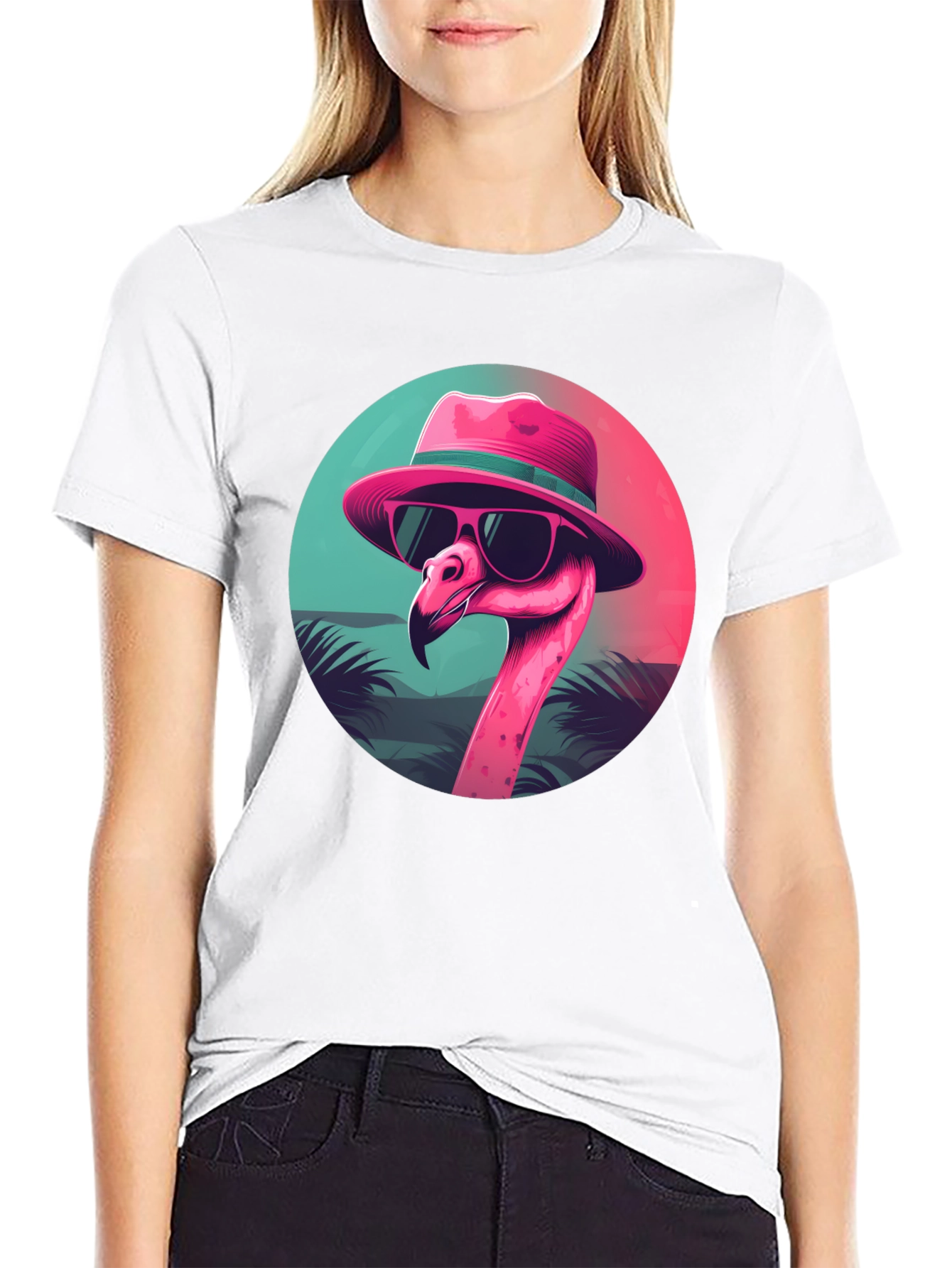 Cool Flamingo Graphic Tee