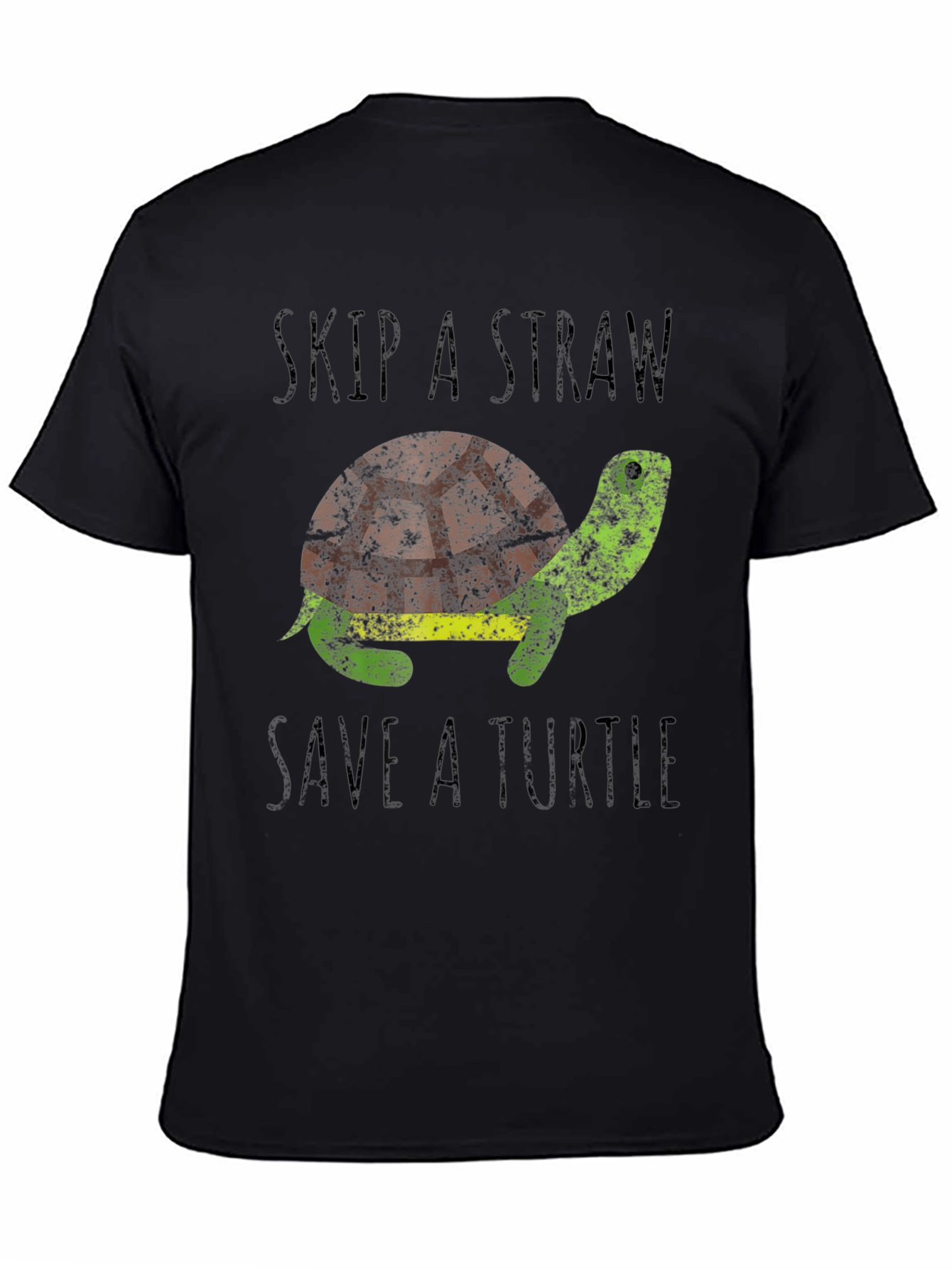 Skip A Straw Save A Turtle Graphic T-Shirt