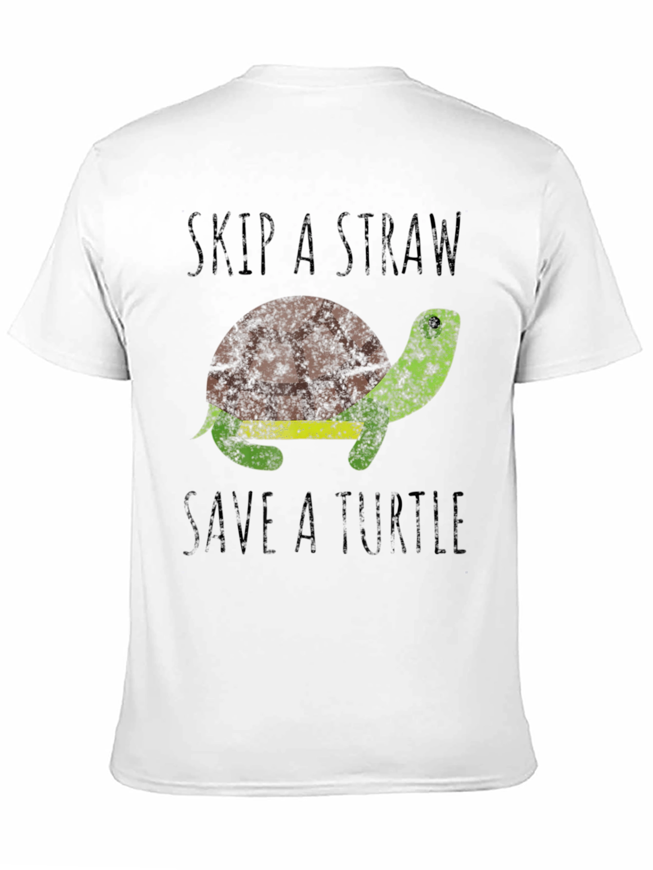 Skip A Straw Save A Turtle Graphic T-Shirt