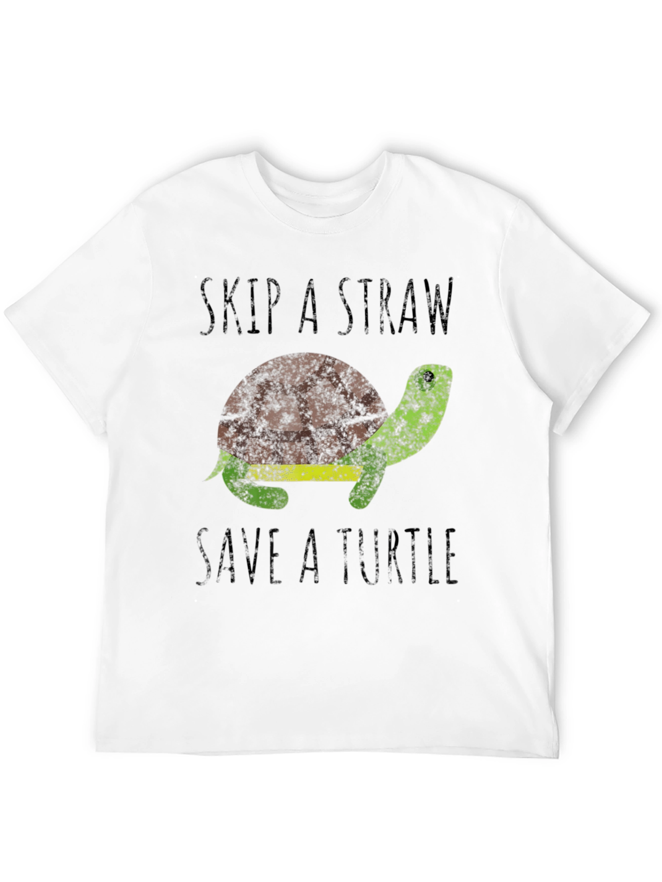 Skip A Straw Save A Turtle Graphic T-Shirt