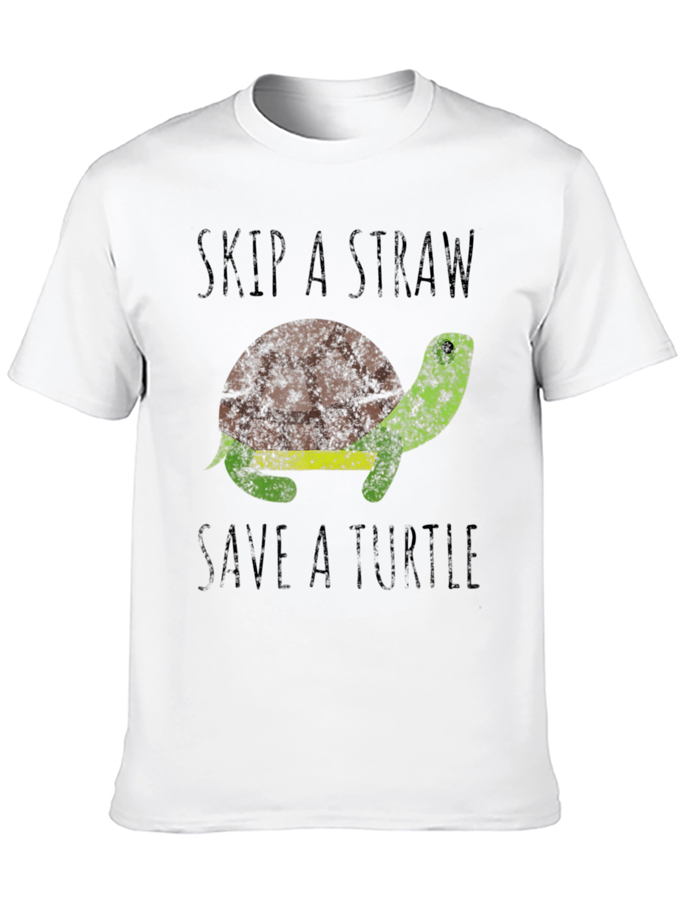 Skip A Straw Save A Turtle Graphic T-Shirt