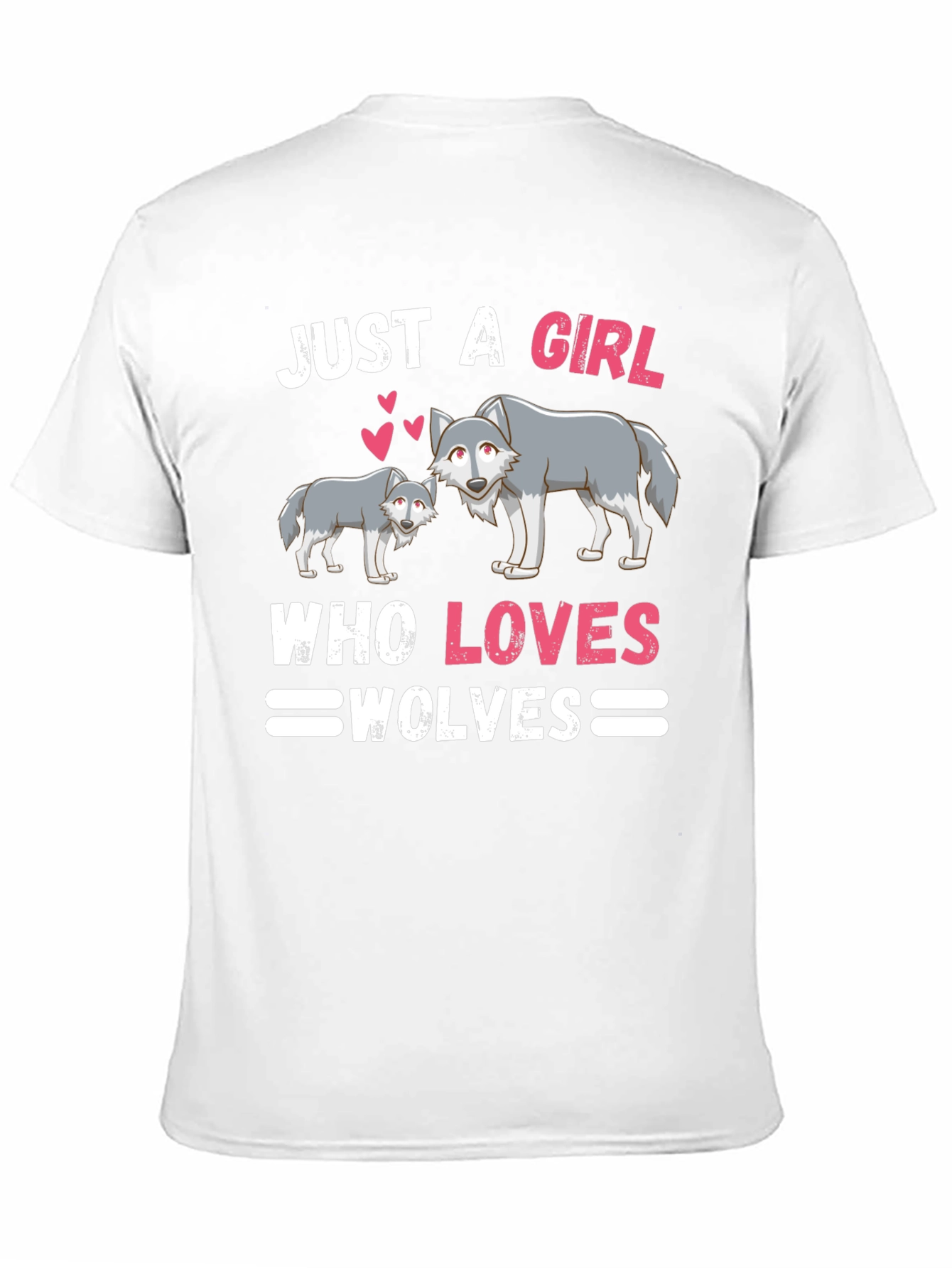 Just A Girl Who Loves Wolves Graphic Tee