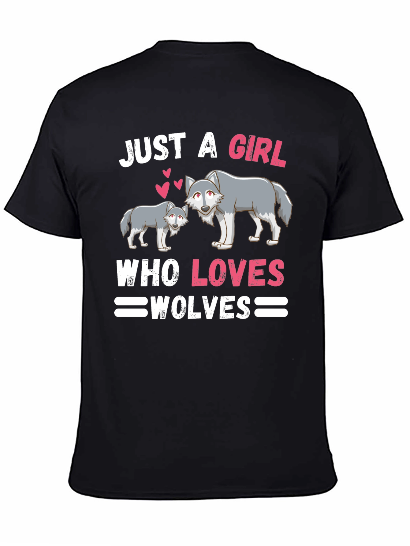 Just A Girl Who Loves Wolves Graphic Tee