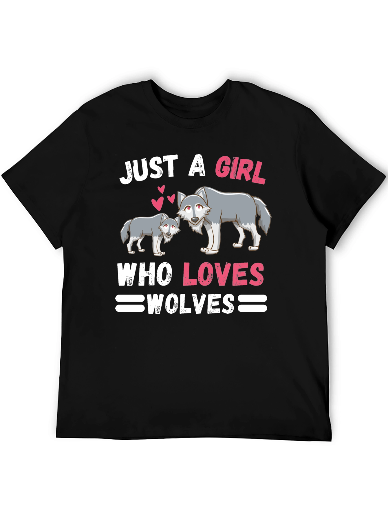 Just A Girl Who Loves Wolves Graphic Tee