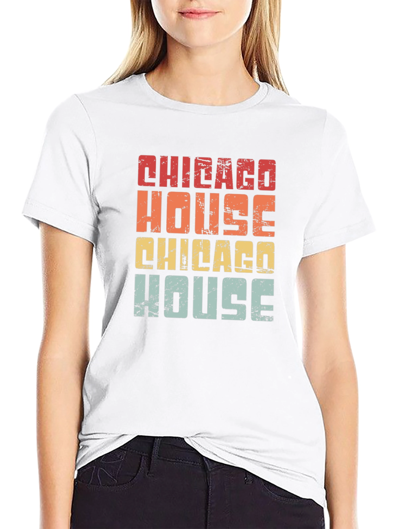 Chicago House Music Retro Graphic T-Shirt