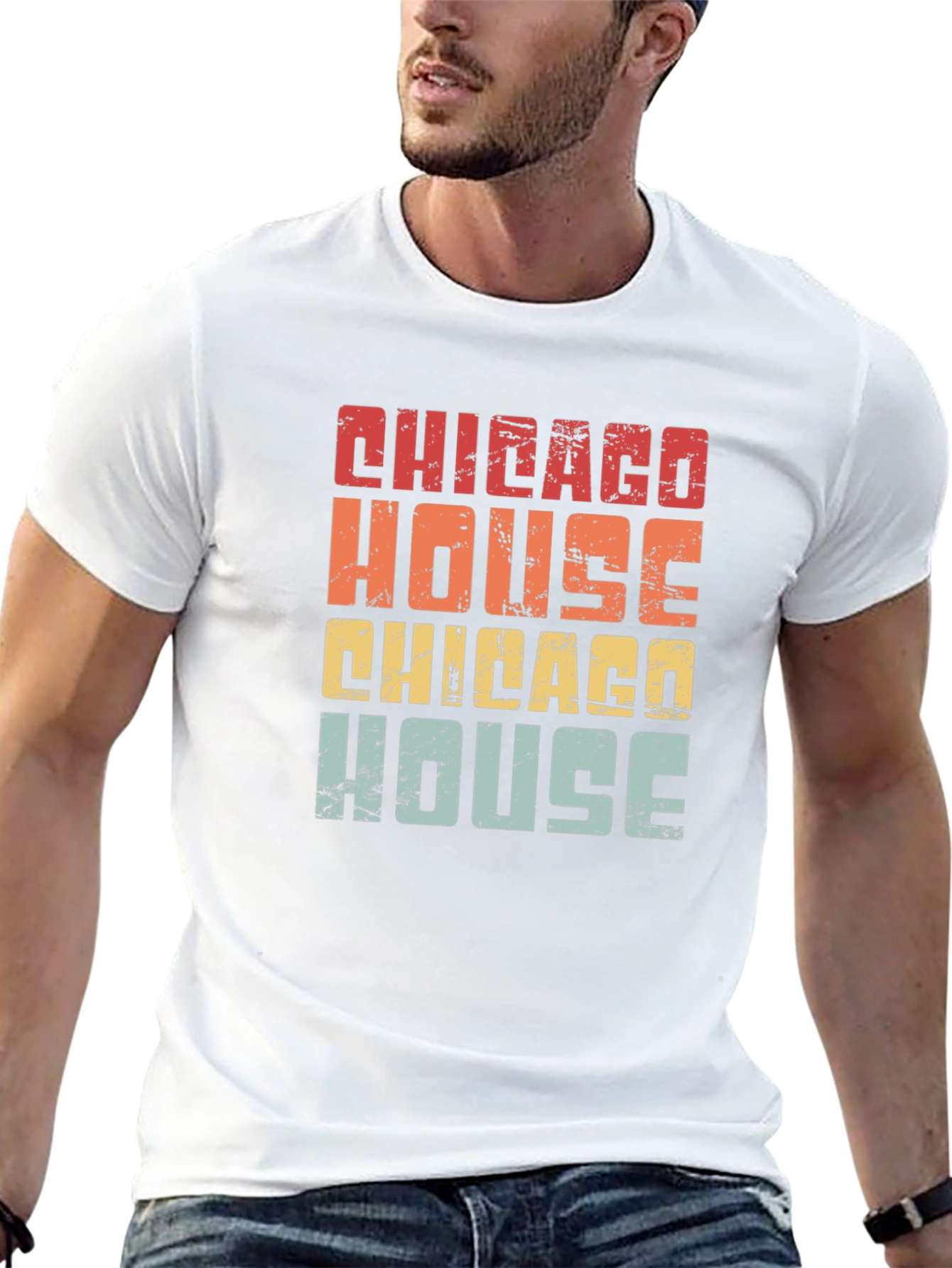 Chicago House Music Retro Graphic T-Shirt