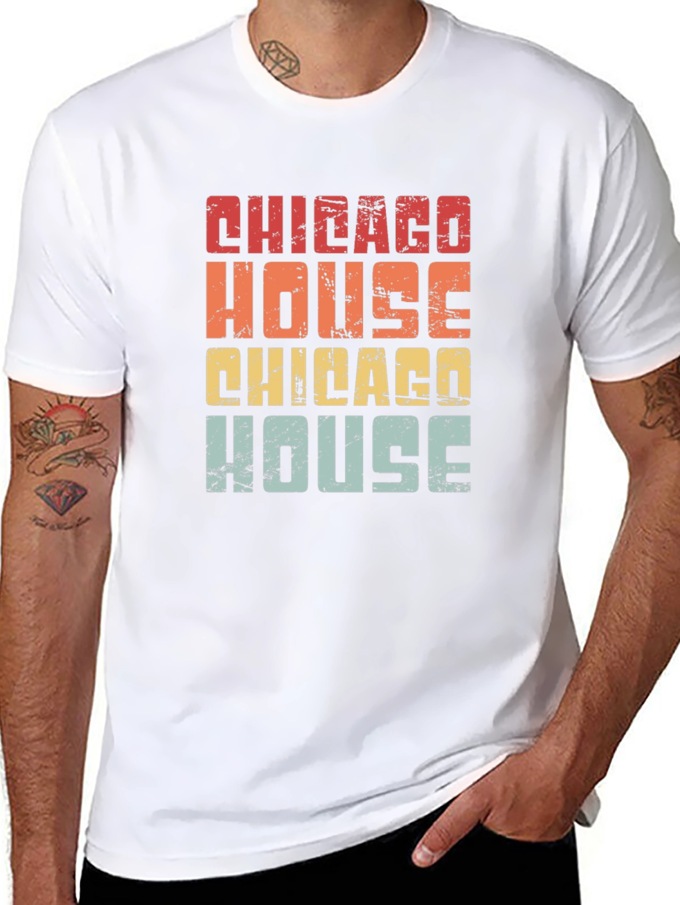 Chicago House Music Retro Graphic T-Shirt
