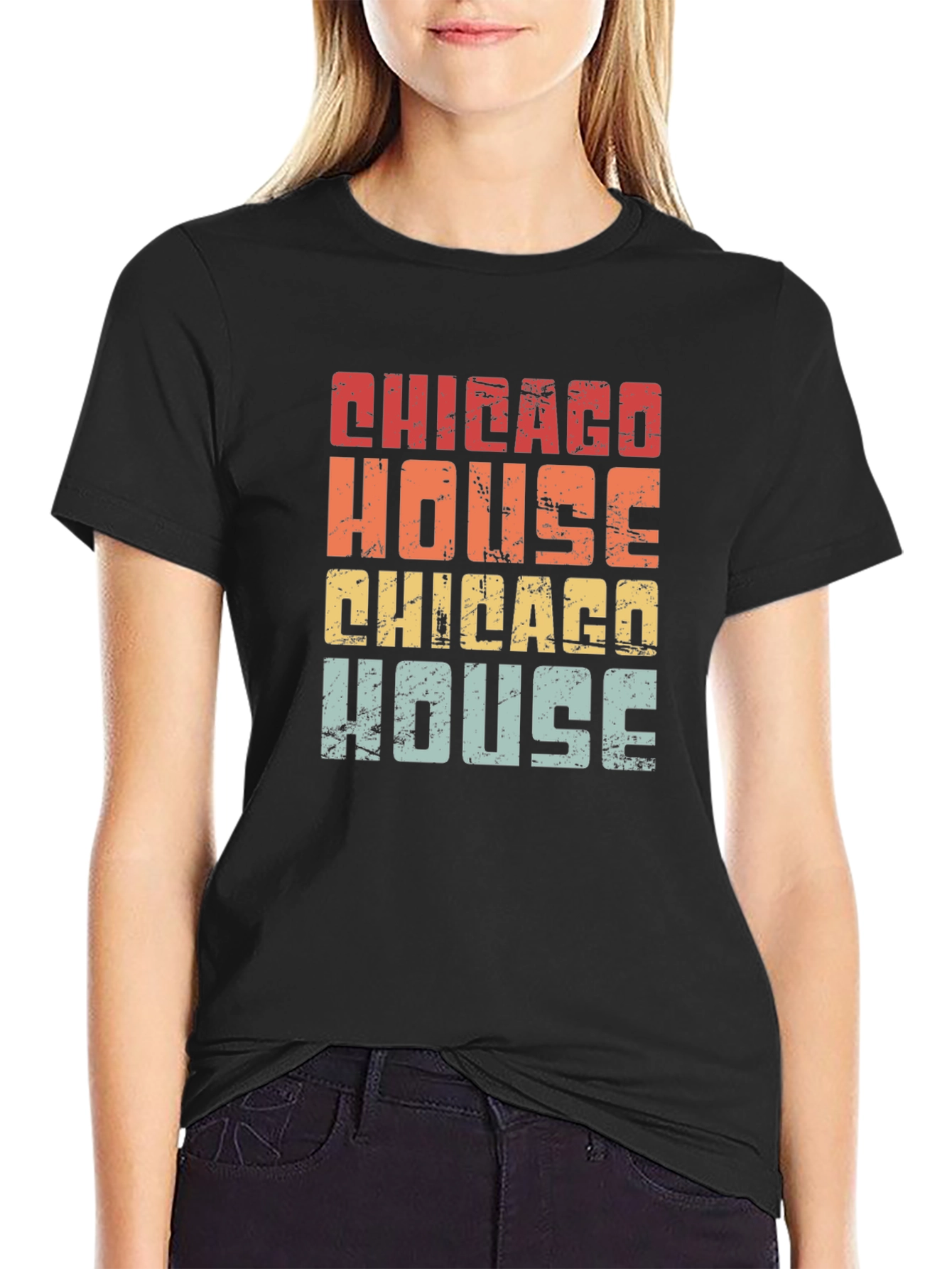 Chicago House Music Retro Graphic T-Shirt