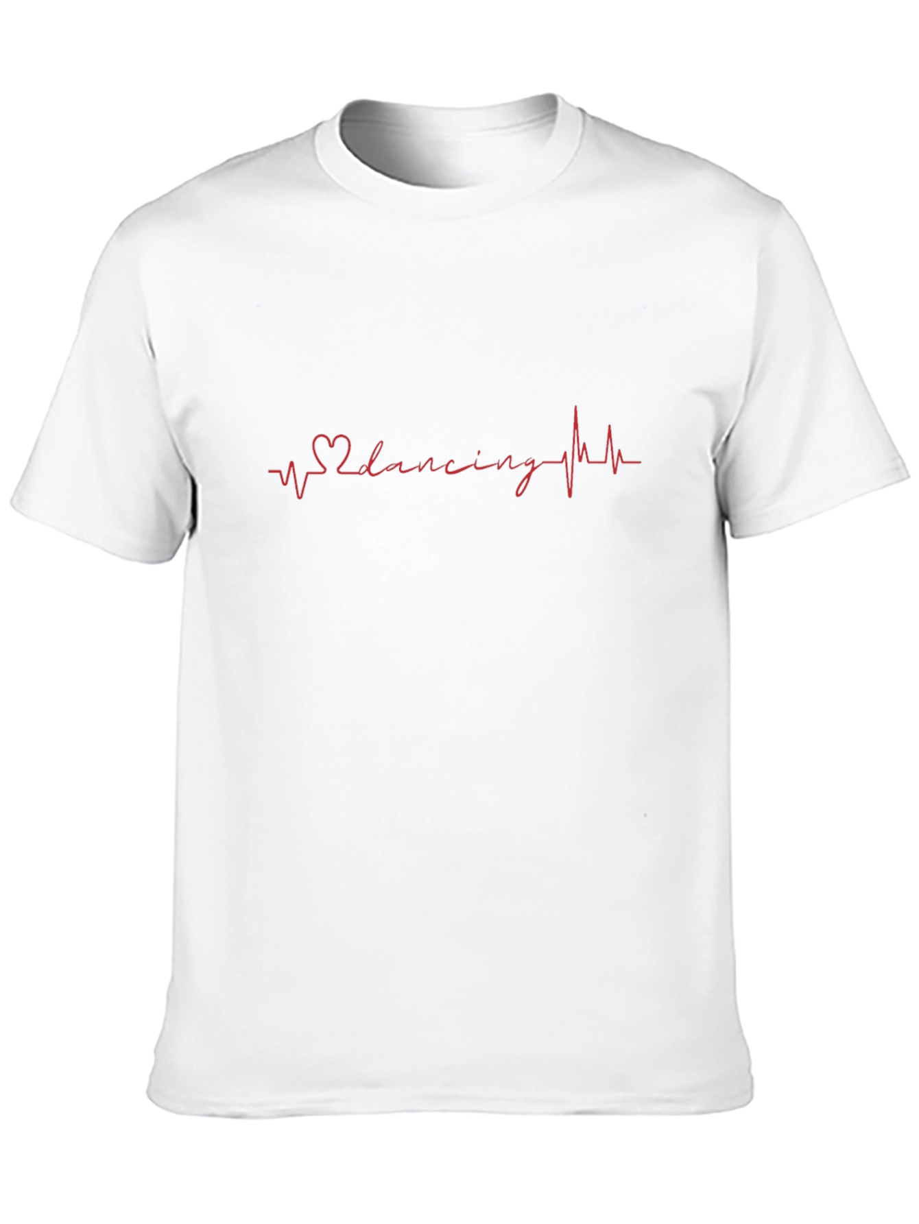 Dancing Heartbeat T-Shirt - Black Cotton Tee