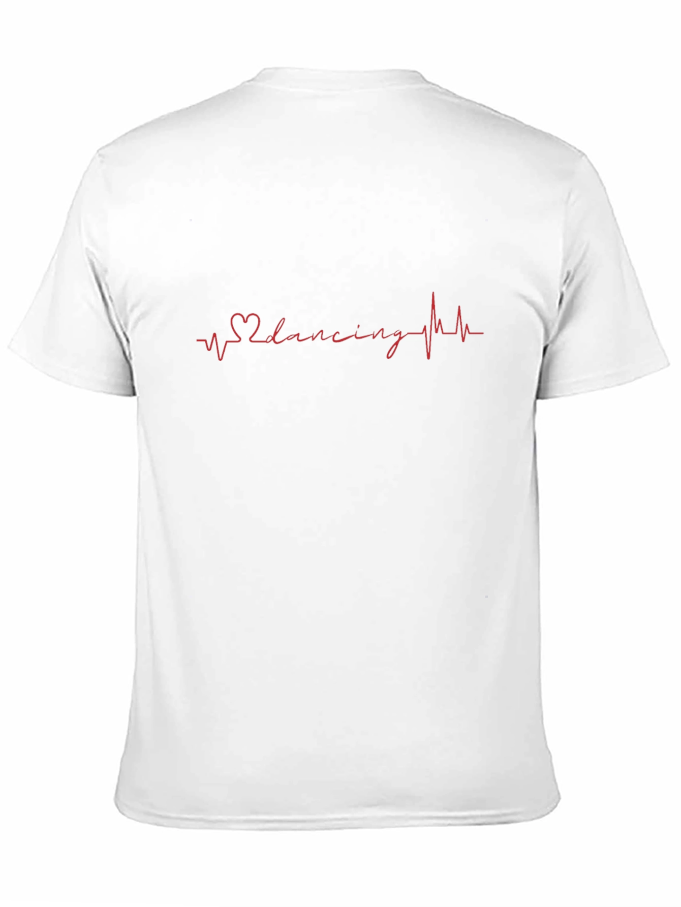 Dancing Heartbeat T-Shirt - Black Cotton Tee